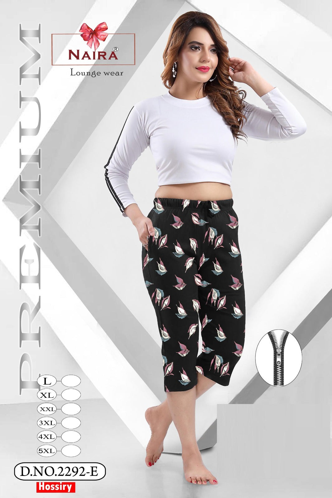 Design 2292 Kavyansika Hosiery Cotton Womens Capri Wholesaler Gujarat