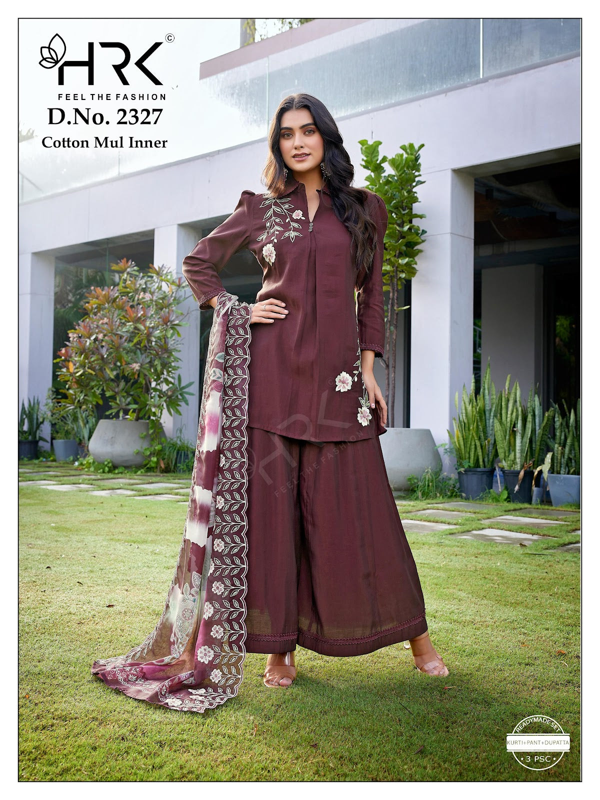 Design 2327 Hrk Roman Readymade Suits Exporter Gujarat