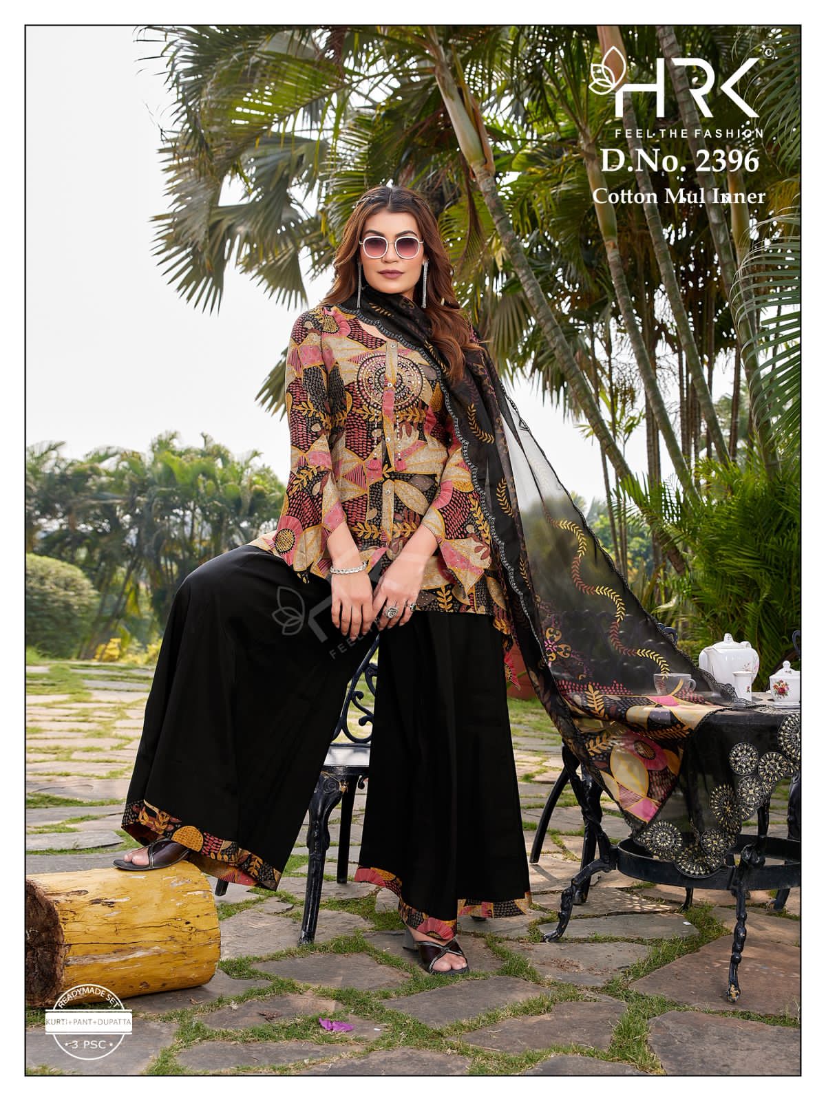 Design 2396 Hand Work Hrk Soft Modal Readymade Plazzo Style Suits Manufacturer Ahmedabad