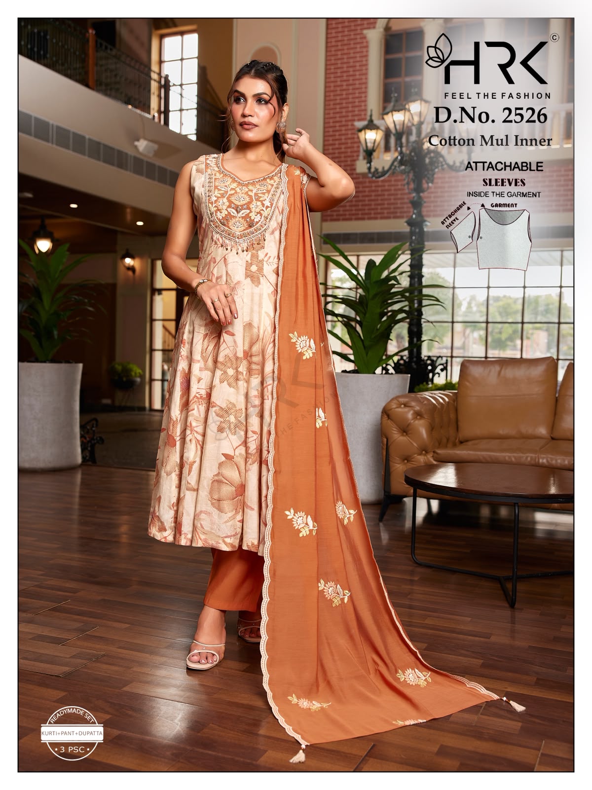 Design 2526 Hrk Chimir Silk Readymade Anarkali Suits Manufacturer