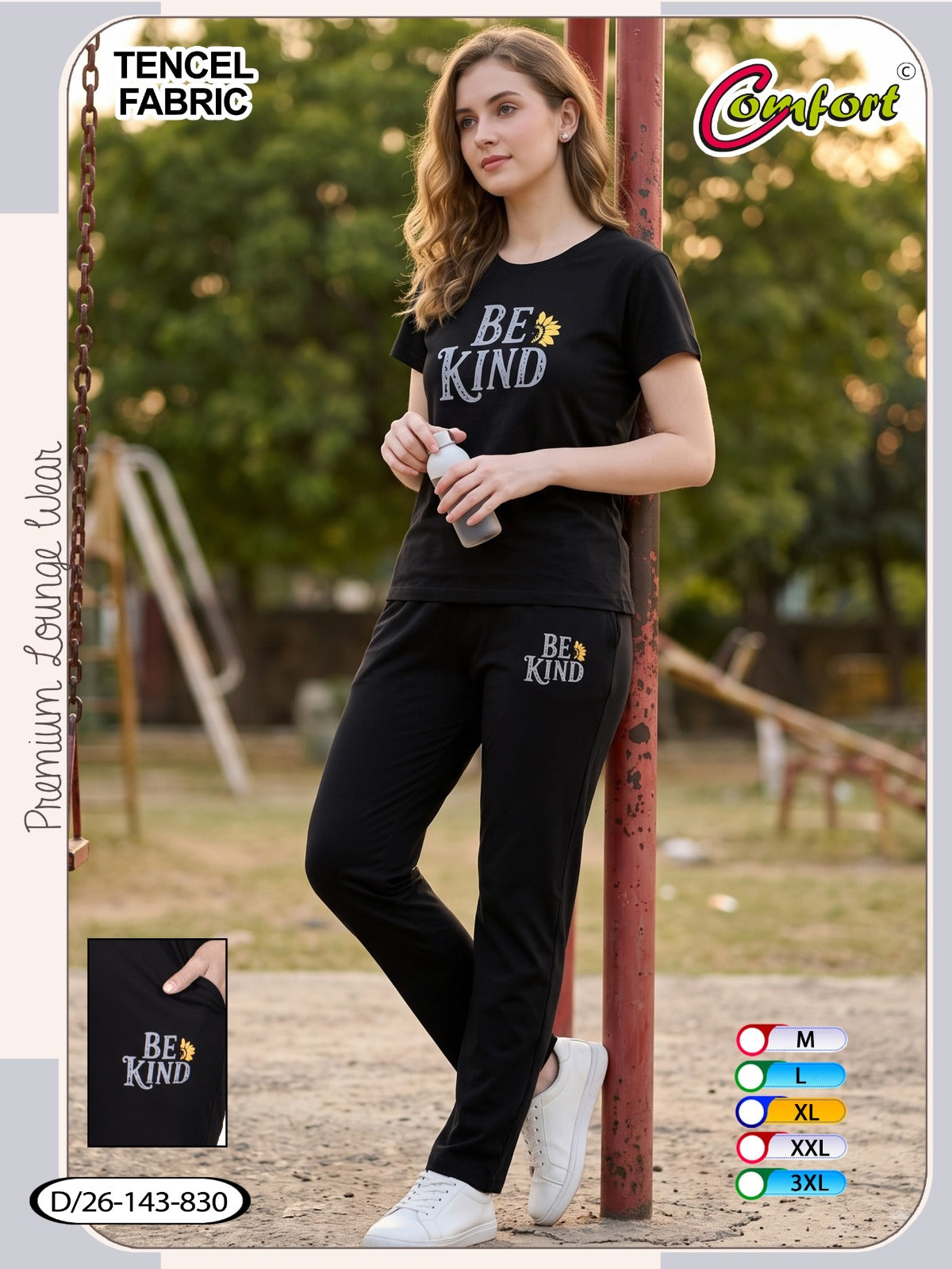 Design 26-143 Comfort Tencil Pyjama Night Suits Wholesaler India