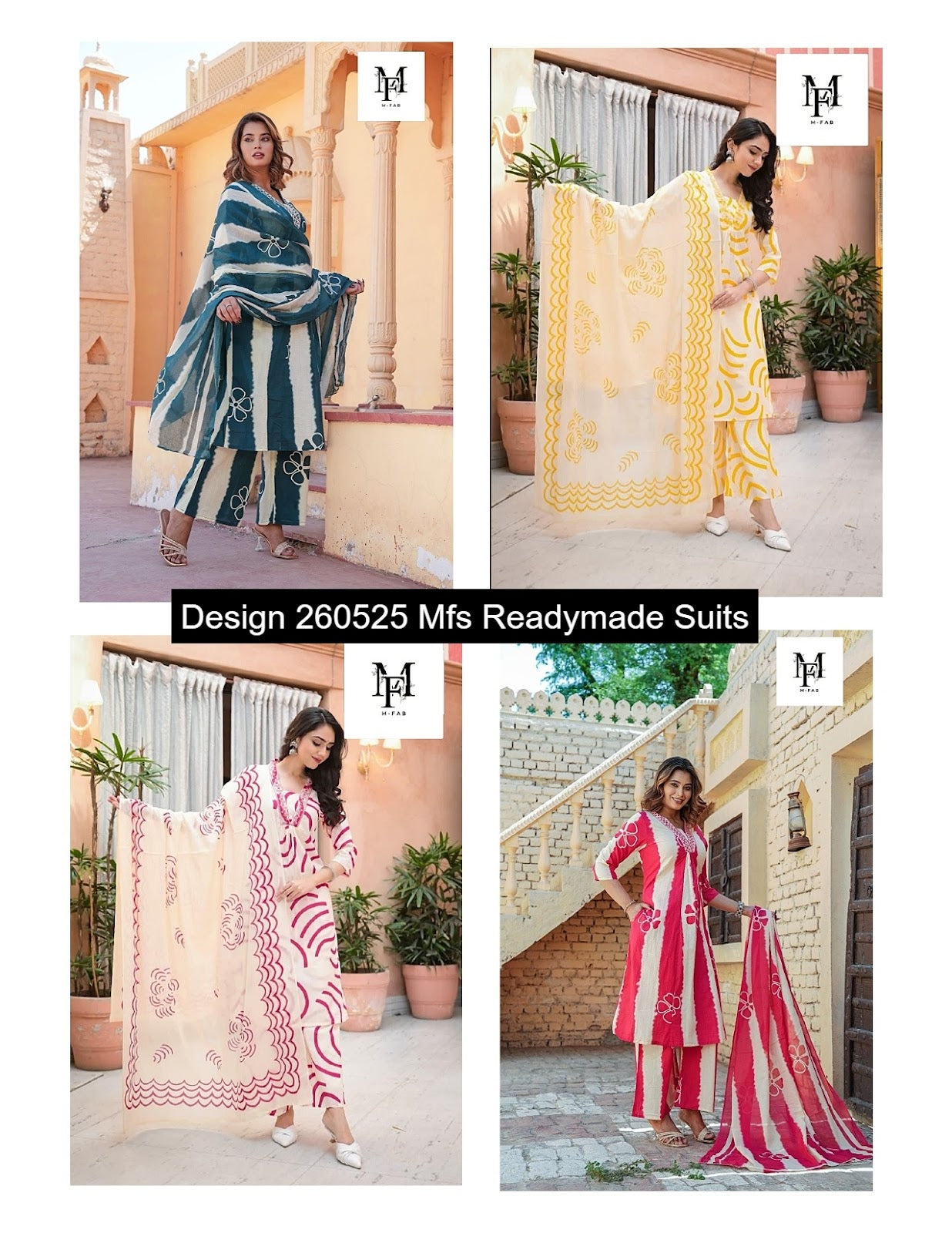 Design 260525 Mfs Cotton Readymade Suits Manufacturer Ahmedabad