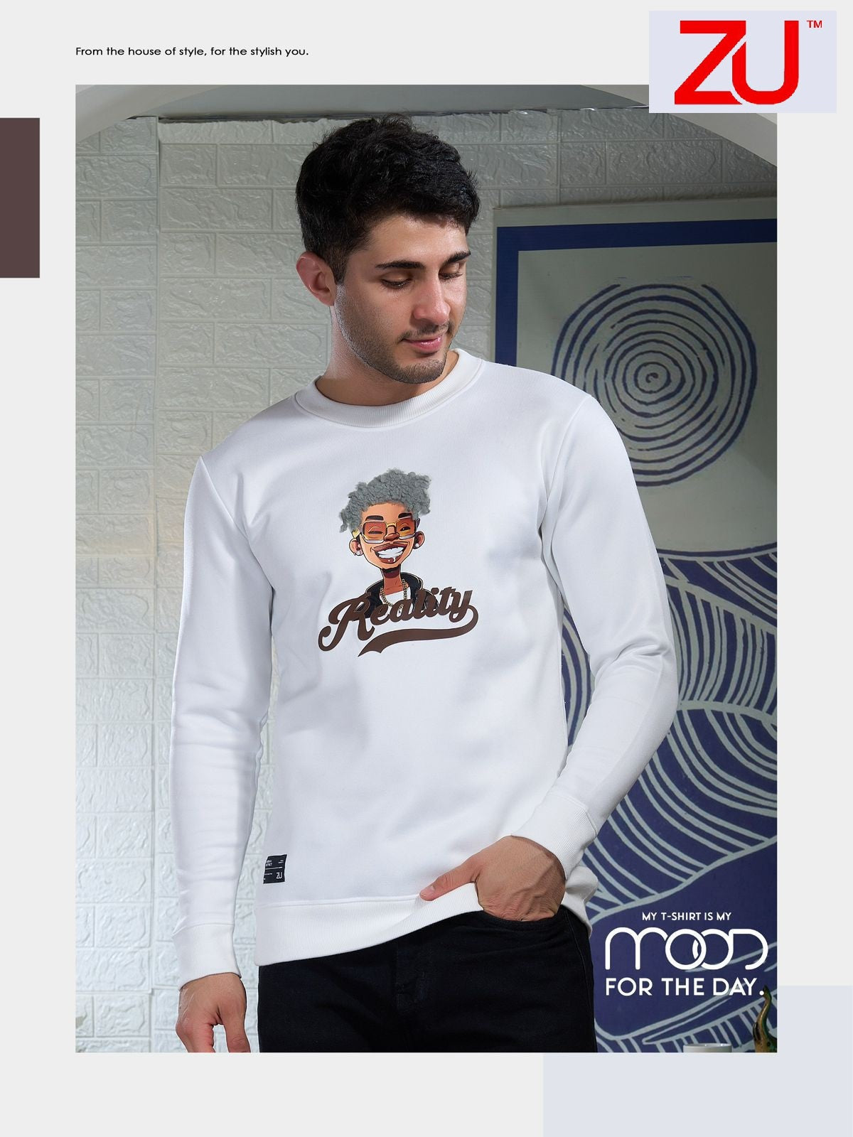 Design 273 Zu Clothing Fleece Mens Tshirts Exporter Gujarat