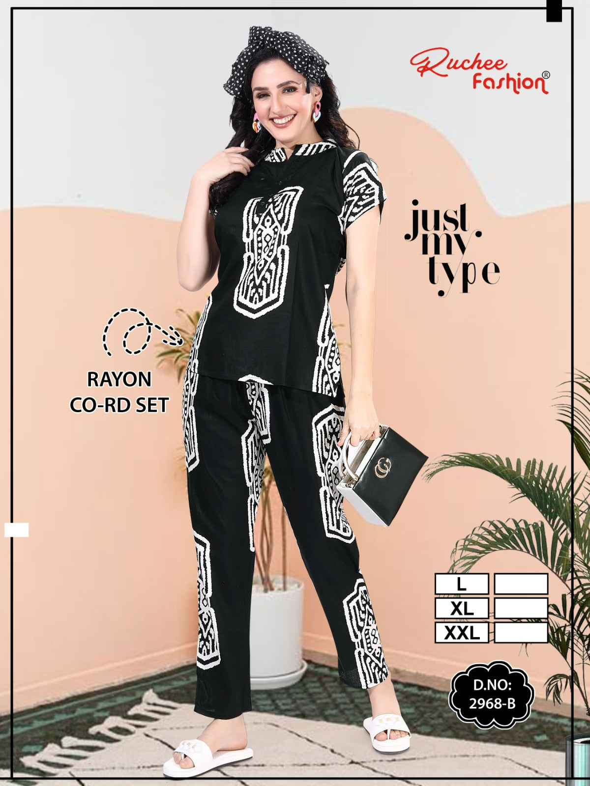 Design 2968-2971 Ruchee Fashion Rayon Co Ord Set Manufacturer India