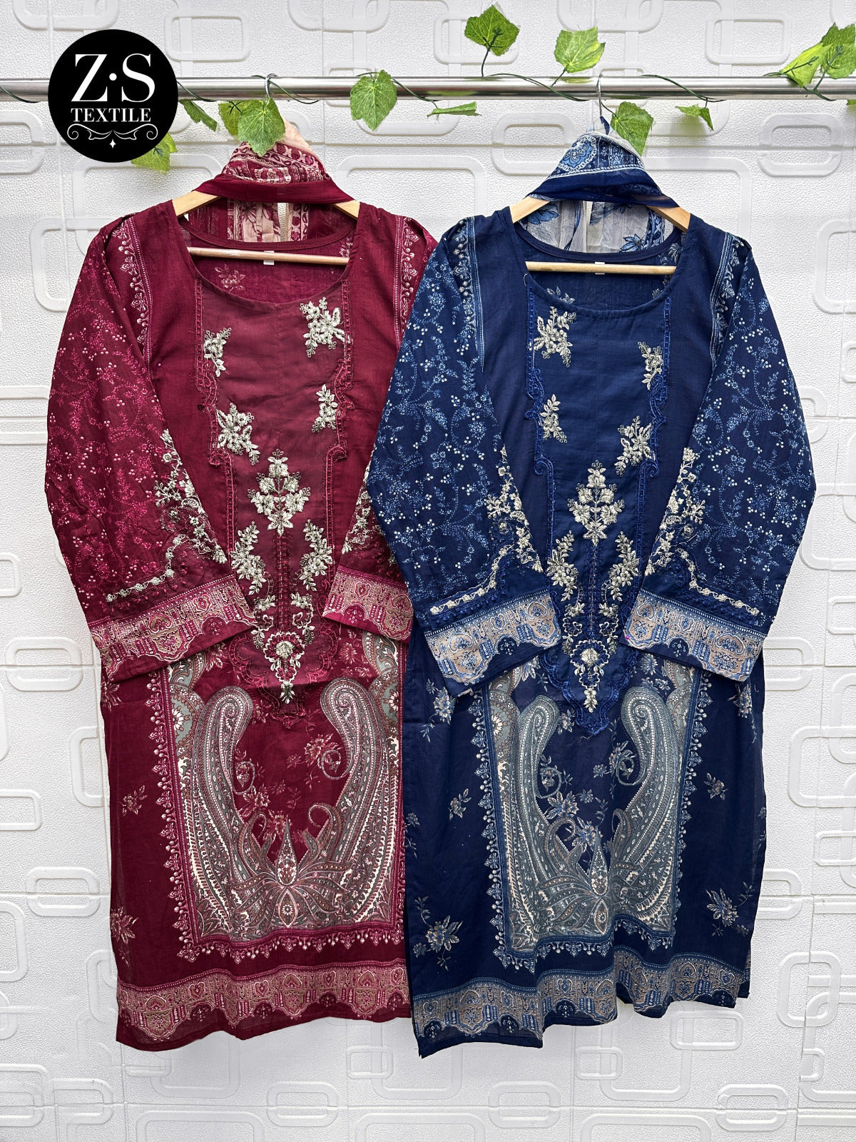 Design 3001-3002 Z S Textiles Cotton Pakistani Readymade Suits Exporter India