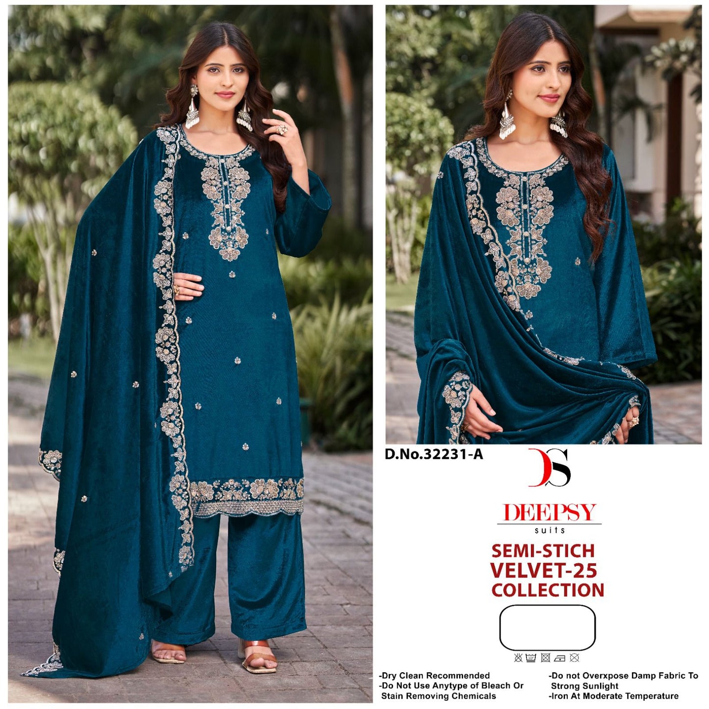 Design 32231 Deepsy Velvet Suits Wholesaler Ahmedabad