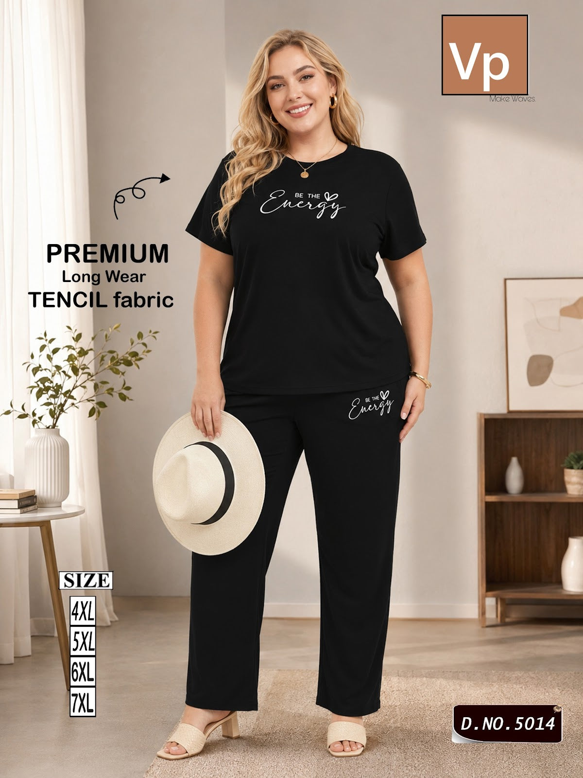 Design 5014 Vp Tencil Pyjama Night Suits Supplier