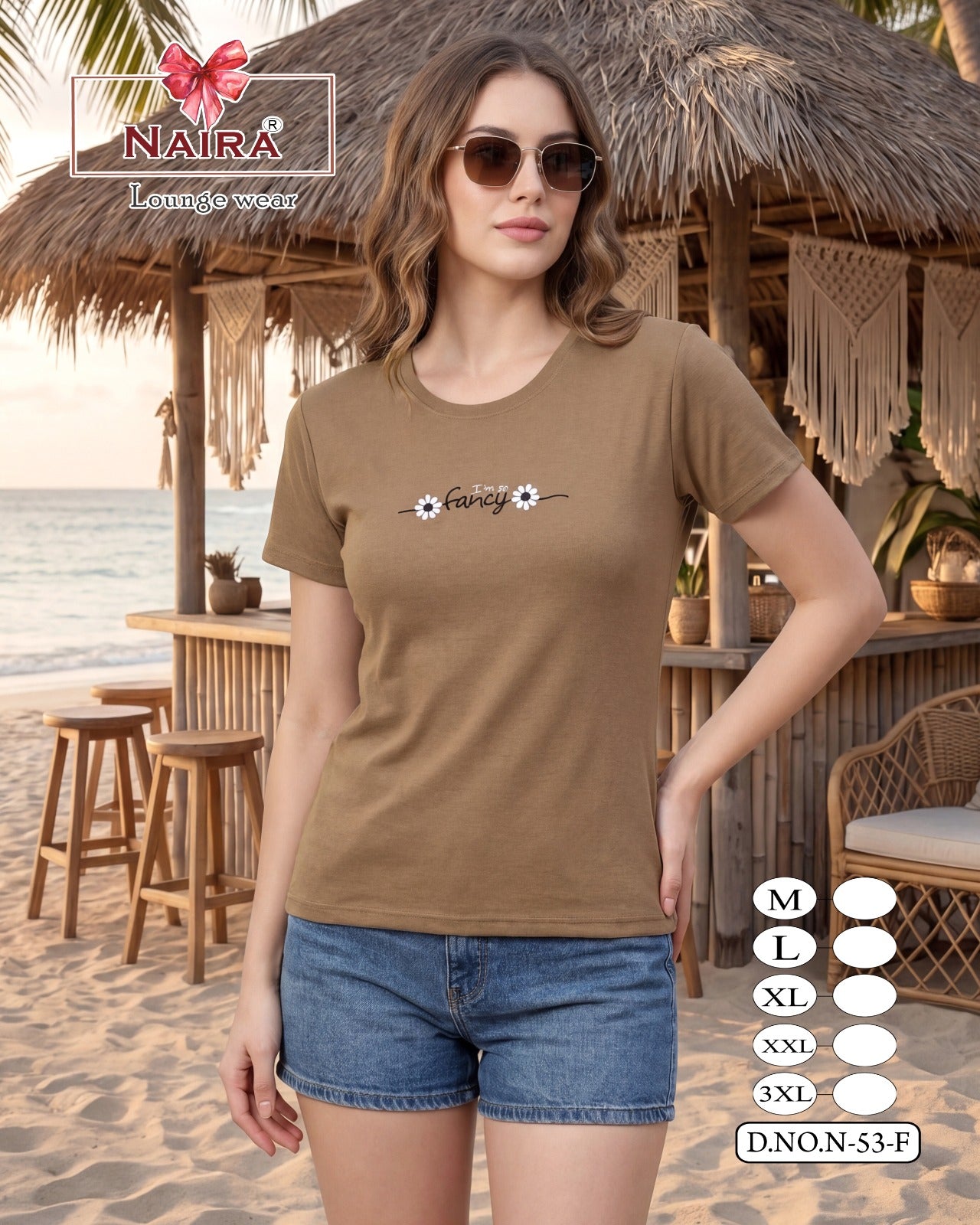 Design 53 Naira Kavyansika Hosiery Cotton Women Tshirt Wholesaler