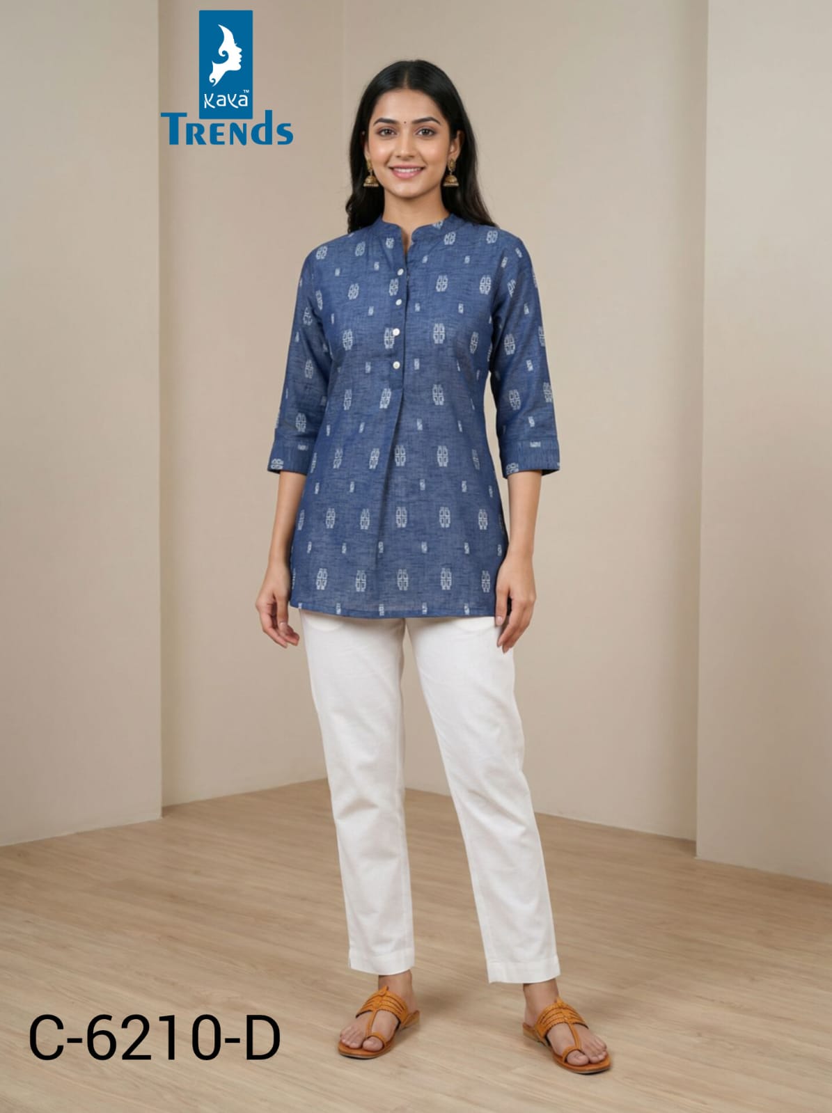 Design 6210 Kaya Trends Cotton Fancy Tops Supplier