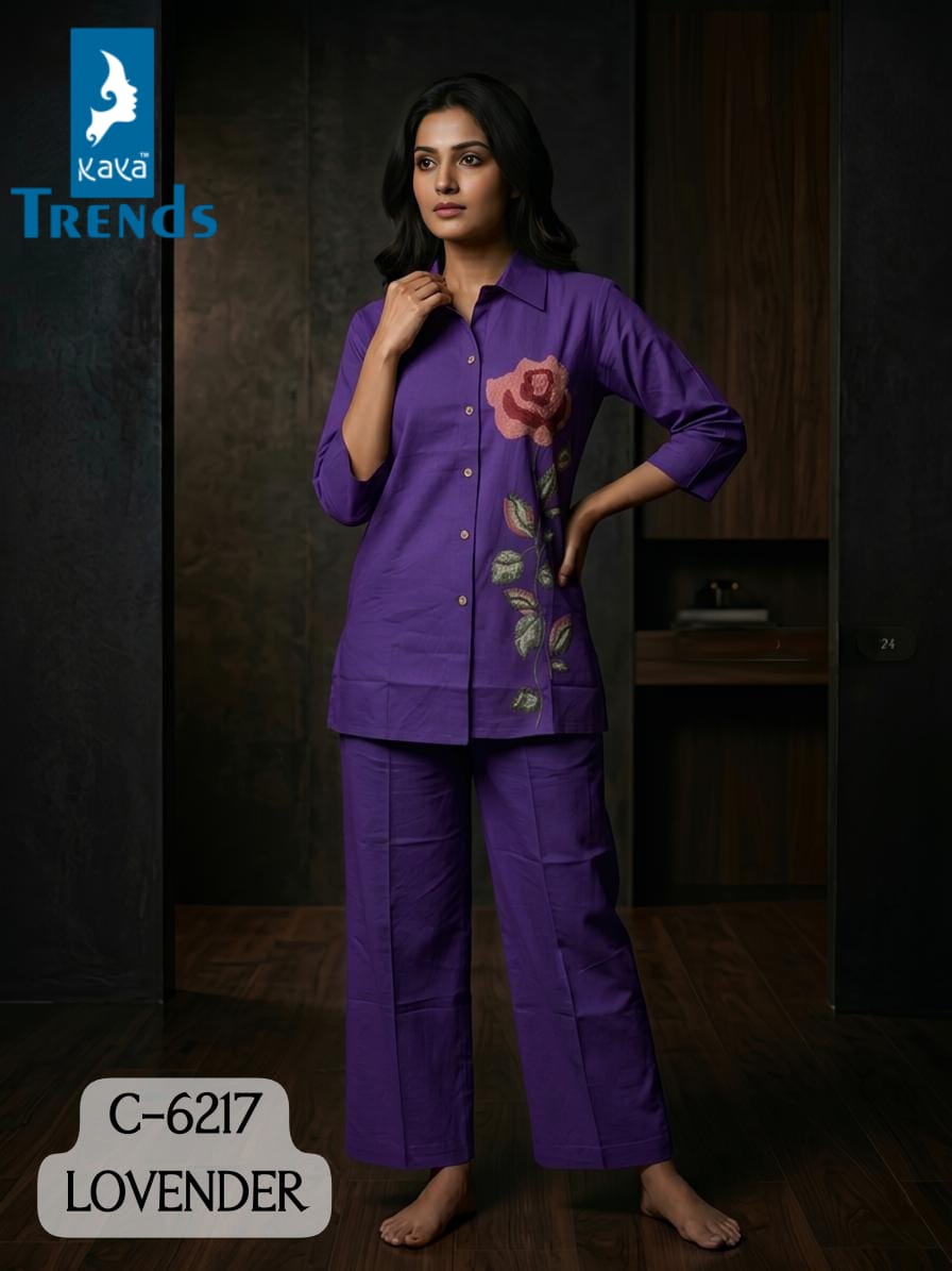 Design 6217 Kaya Trends Cotton Co Ord Set Wholesale