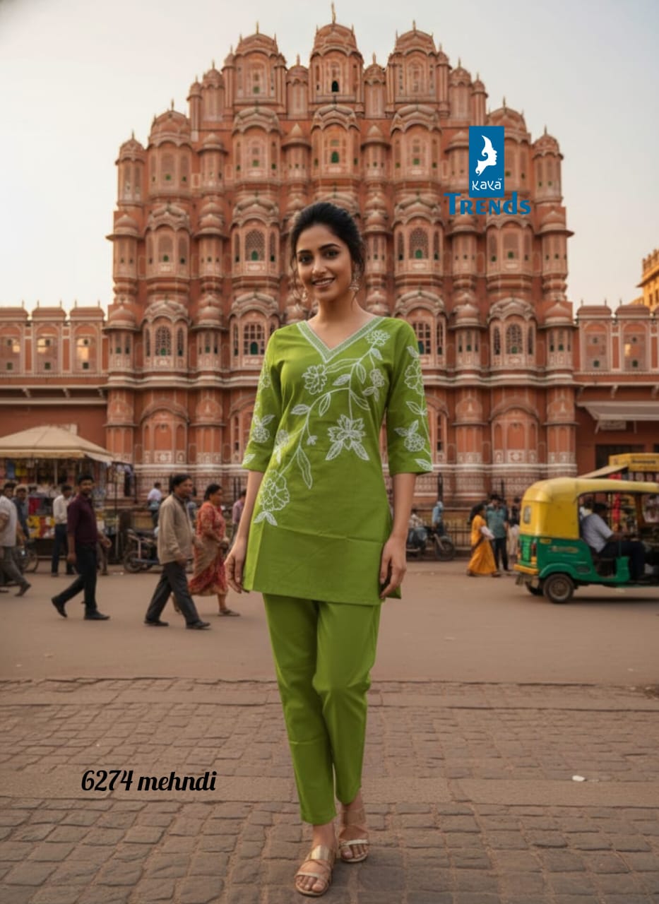 Design 6274 Kaya Trends Cotton Co Ord Set Wholesale