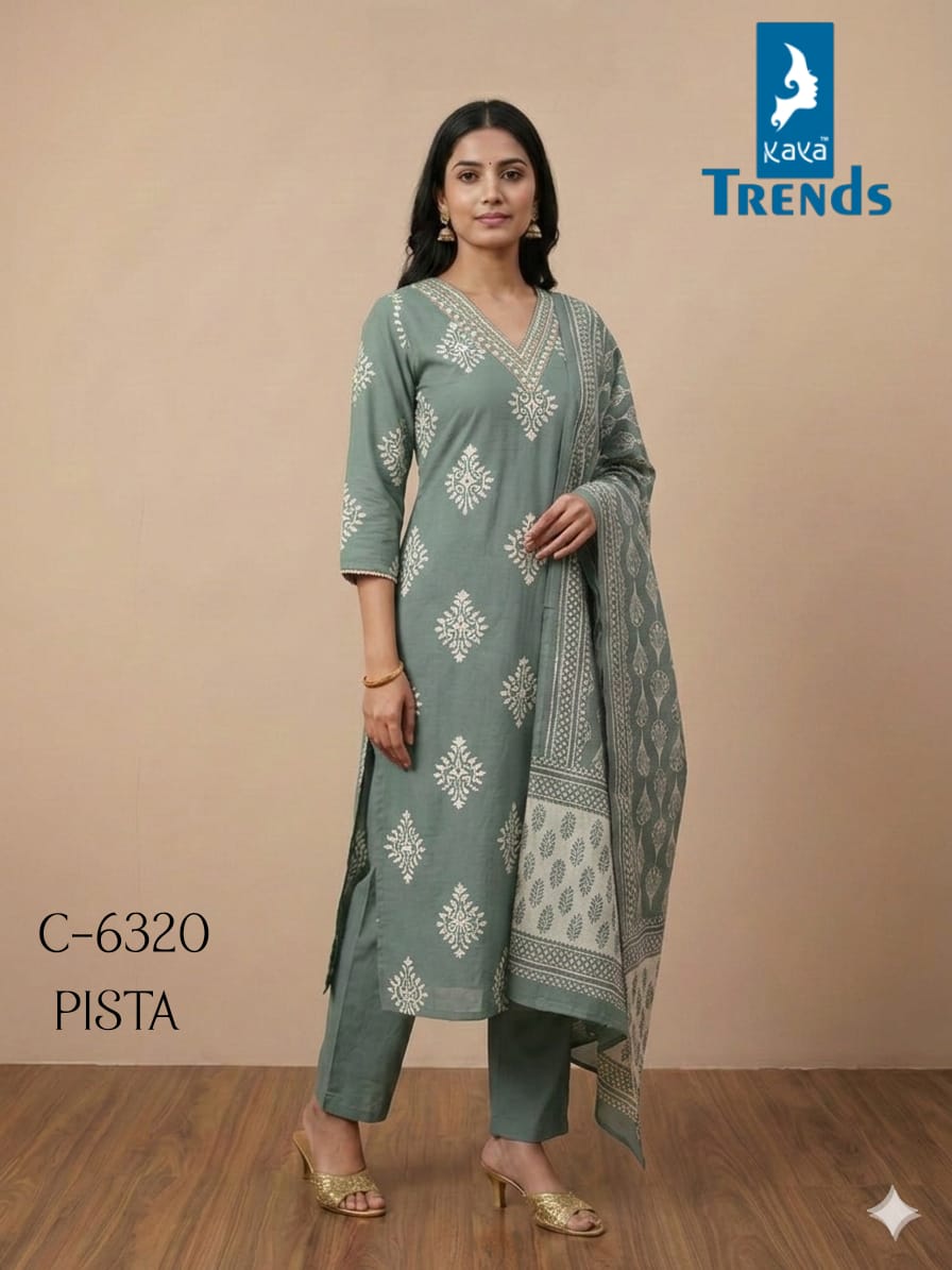 Design 6320 Kaya Trends Readymade Cotton Pant Suits Wholesale