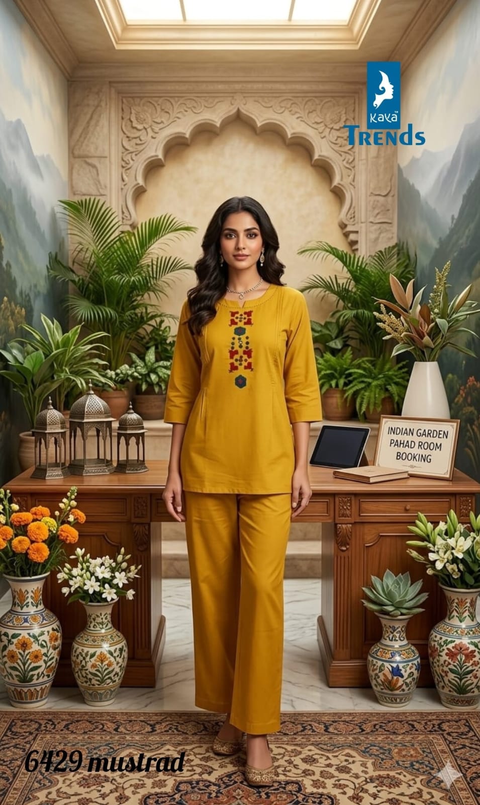 Design 6429 Kaya Trends Dhabu Cotton Co Ord Set Wholesale Price