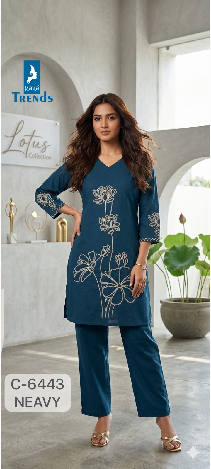 Design 6443 Kaya Trends Dhabu Cotton Co Ord Set Manufacturer Ahmedabad