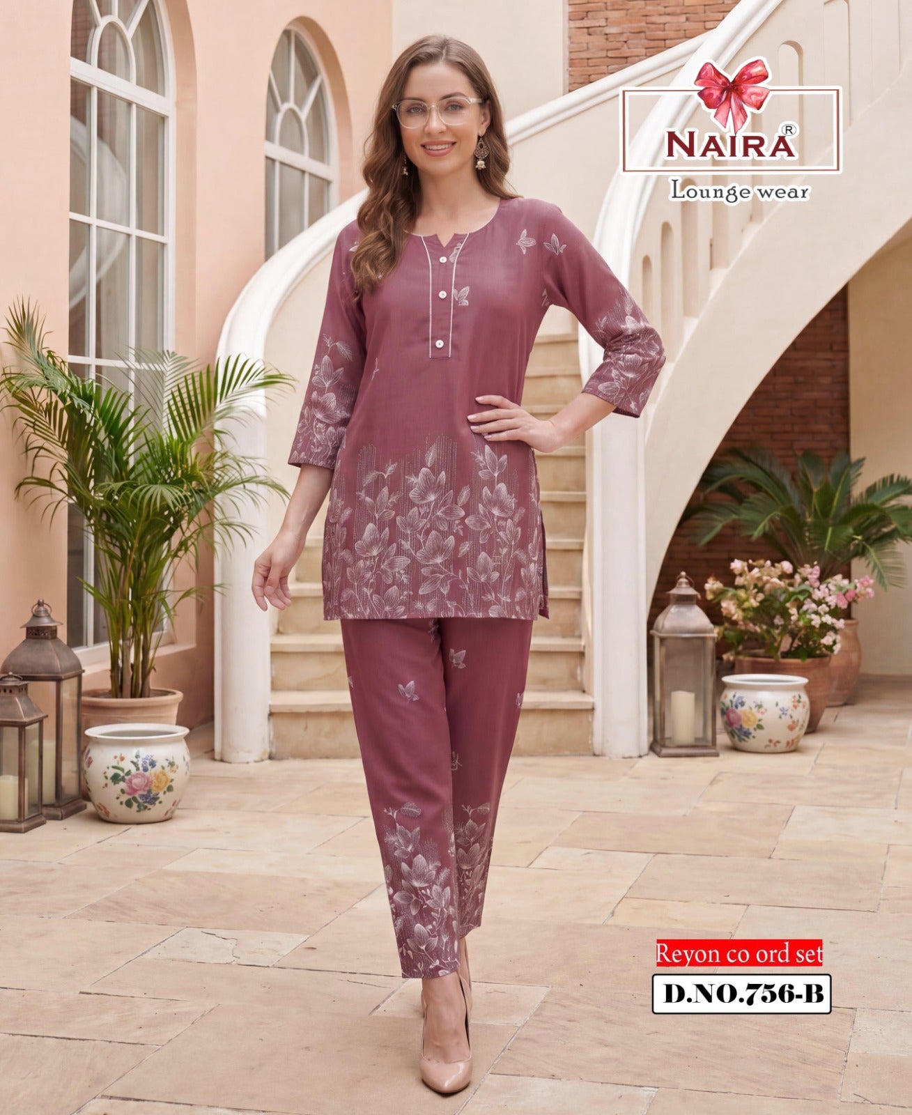 Design 756 Kavyansika Reyon Co Ord Set Wholesaler Ahmedabad