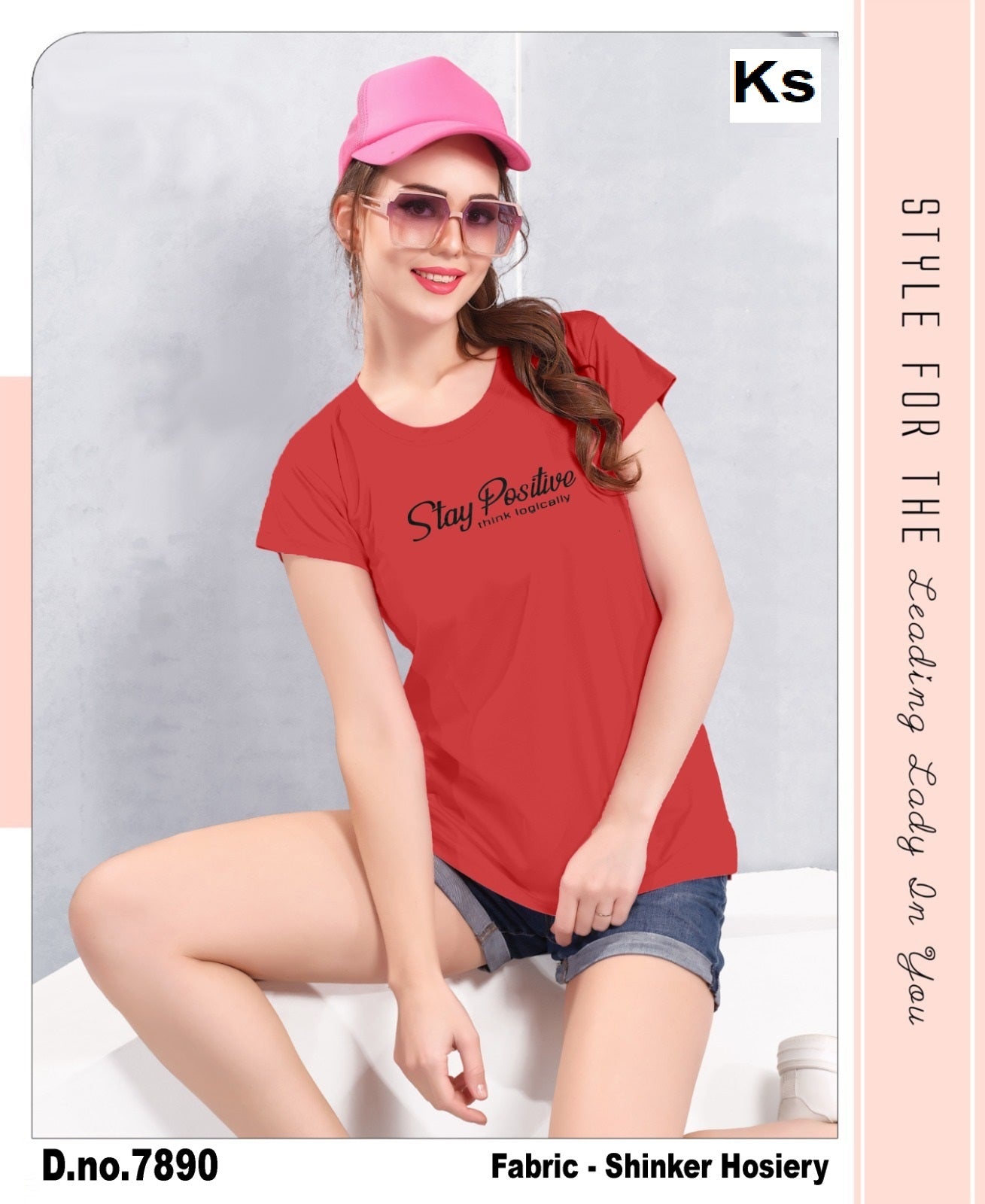 Design 7881-7890 Ks Hosiery Women Tshirt Wholesaler