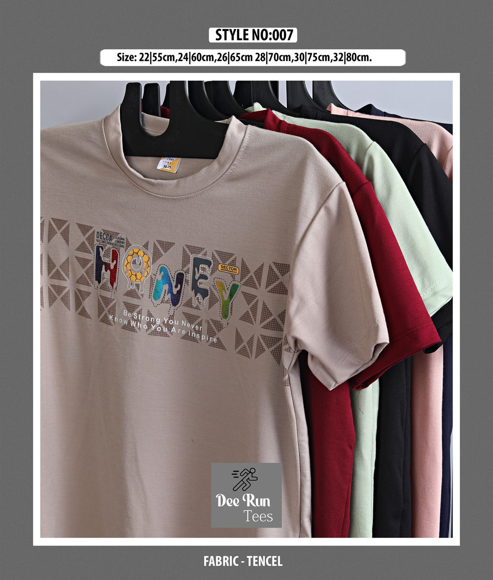 Design 7 Dee Run Tencil Lycra Boys Tshirt Exporter Ahmedabad