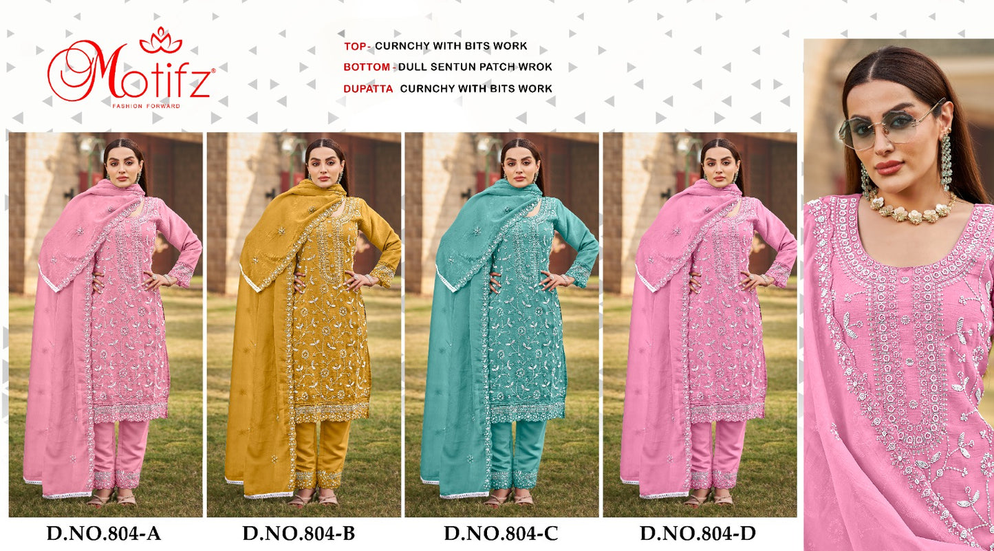 Design 804 Motifz Pakistani Salwar Suits Exporter India