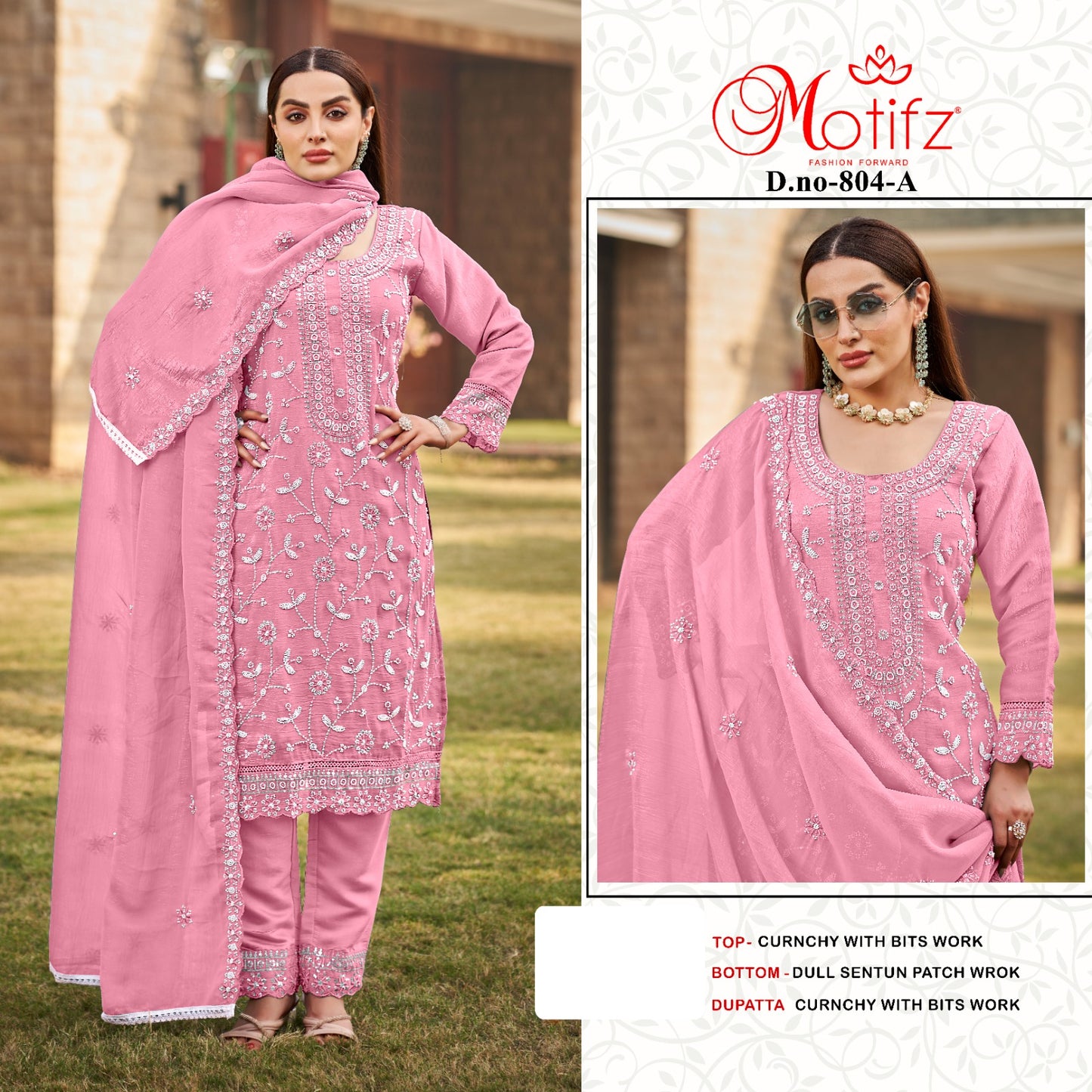 Design 804 Motifz Pakistani Salwar Suits Exporter India