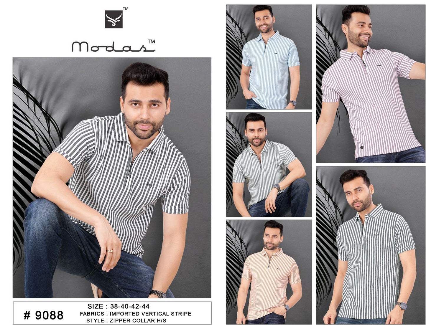 Design 9088 Modas Vertical Mens Tshirts Exporter