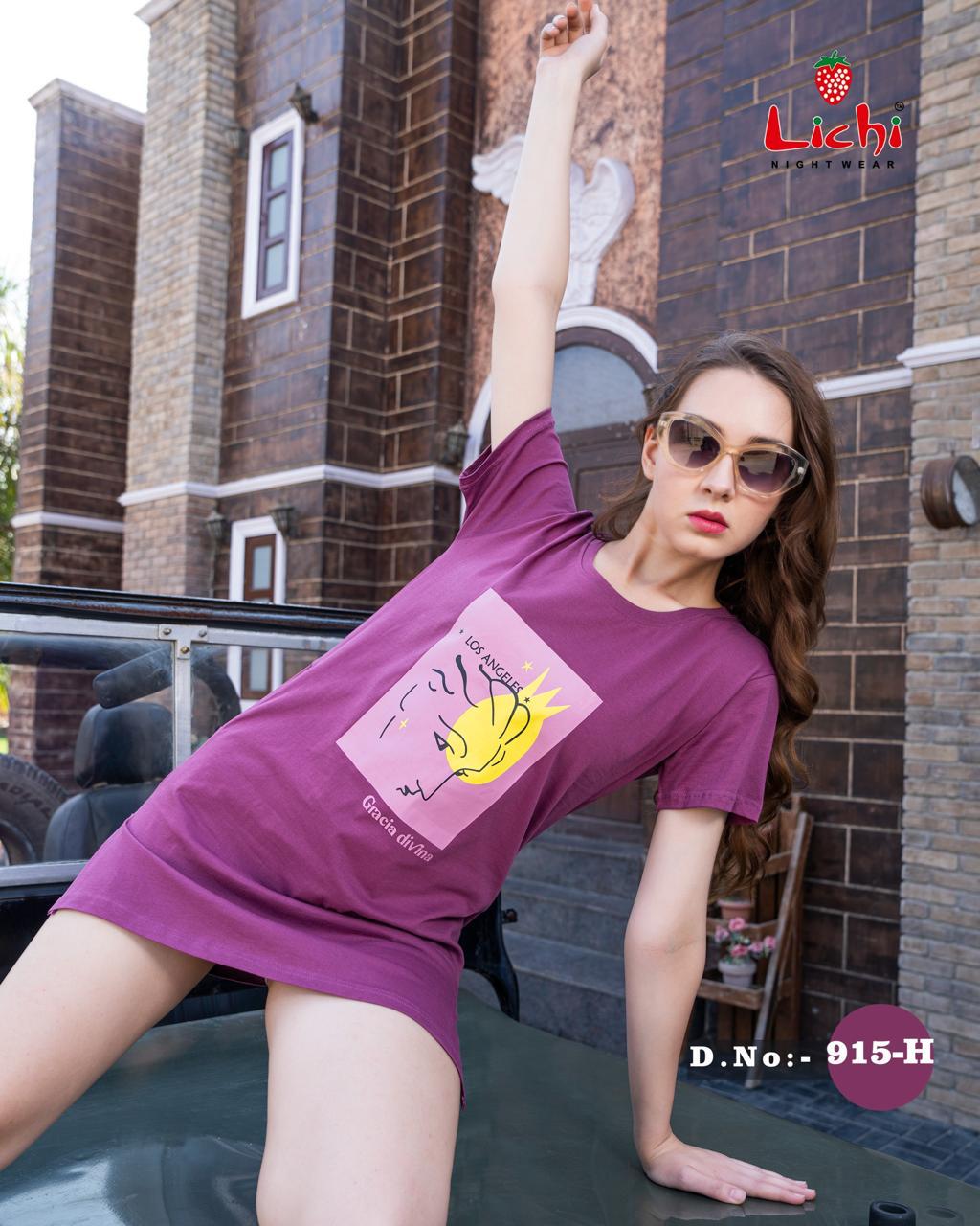Design 915 Lichi Hosiery Women Long Tshirt Exporter Gujarat