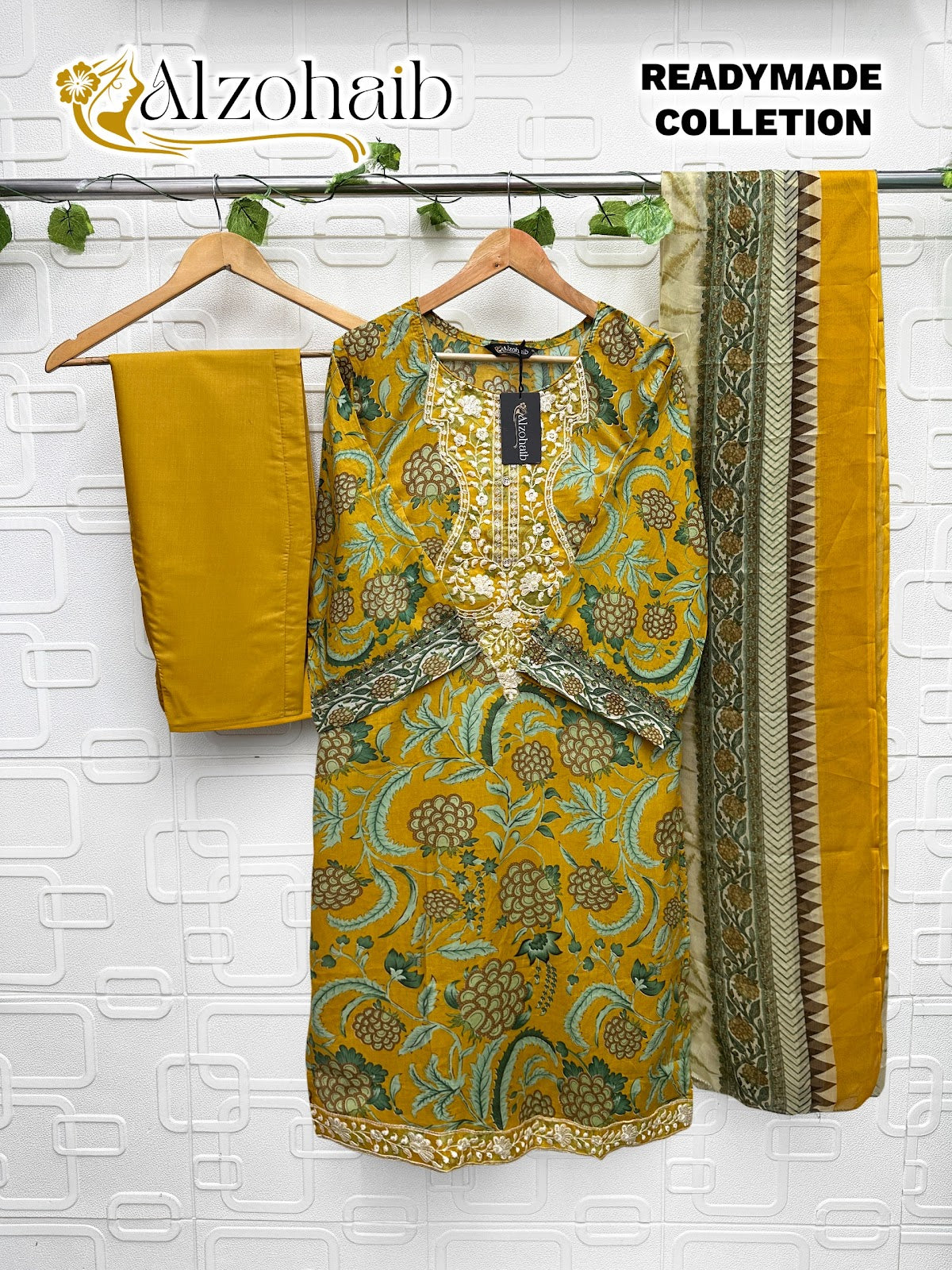Design E Al Zohaib Cotton Karachi Readymade Suits Supplier