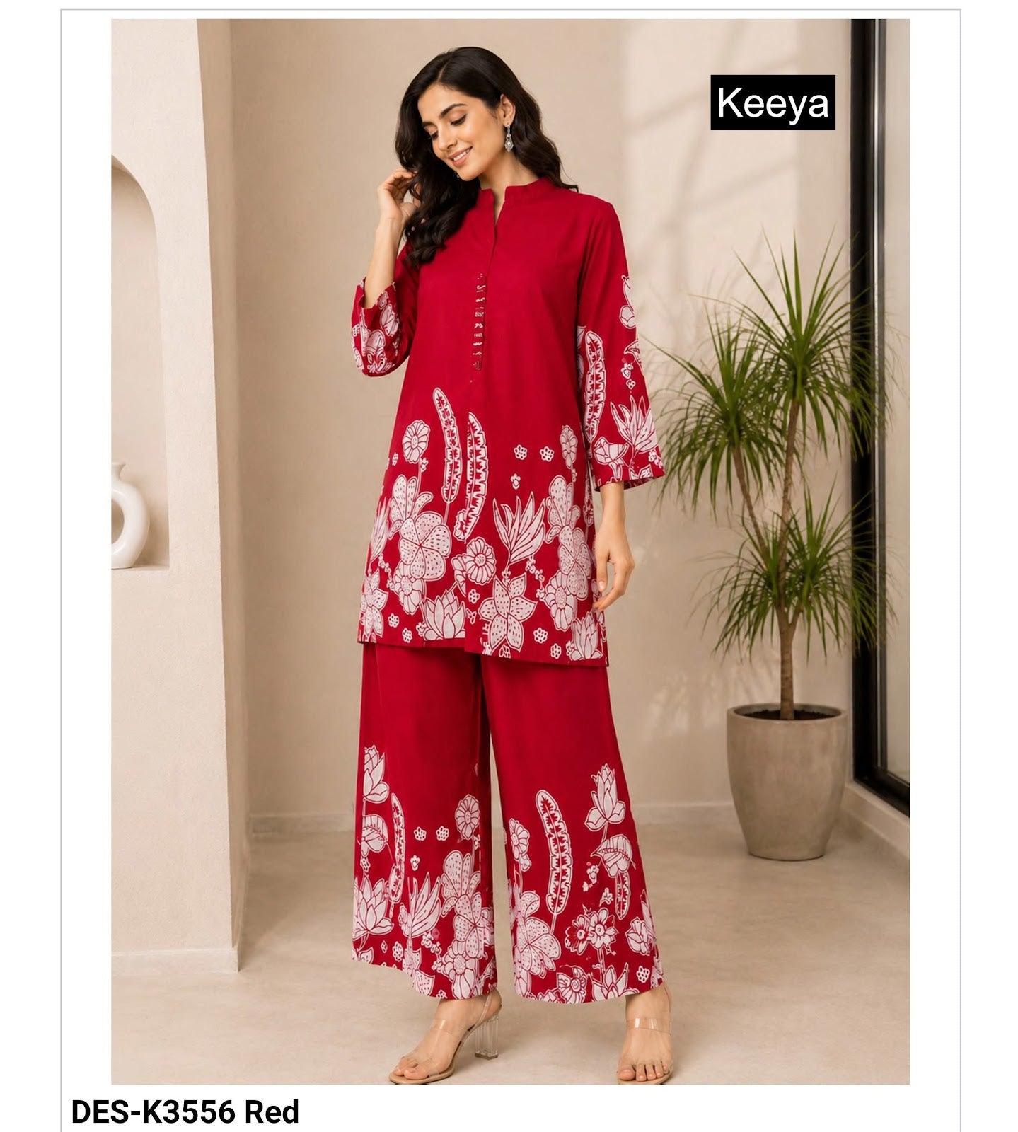 Design K3583-56 Keeya Cotton Co Ord Set Supplier Ahmedabad