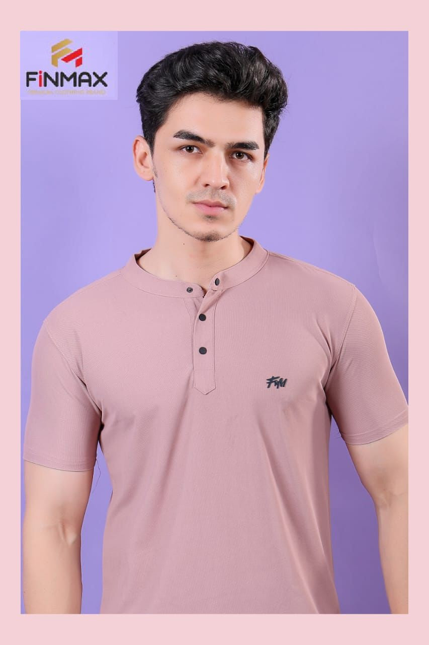 Design No 327 Finmax Lycra Mens Tshirts Exporter Ahmedabad