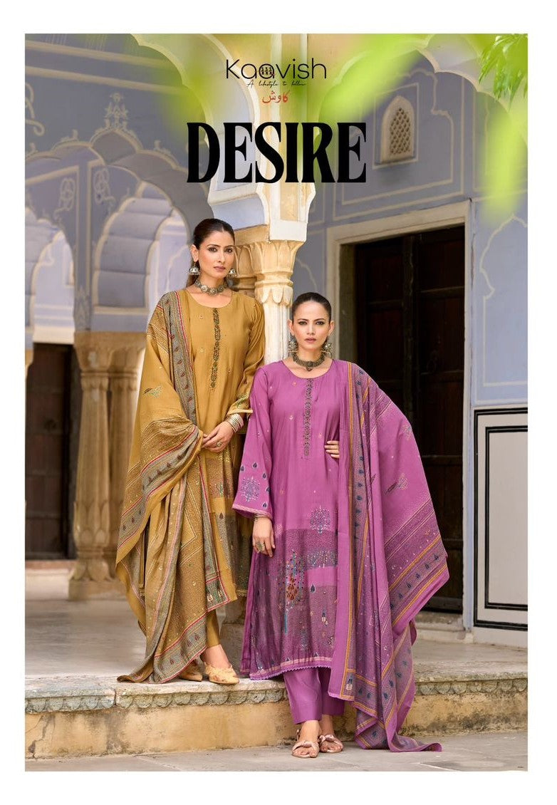 Desire Kaavish Pure Muslin Pant Style Suits Wholesale