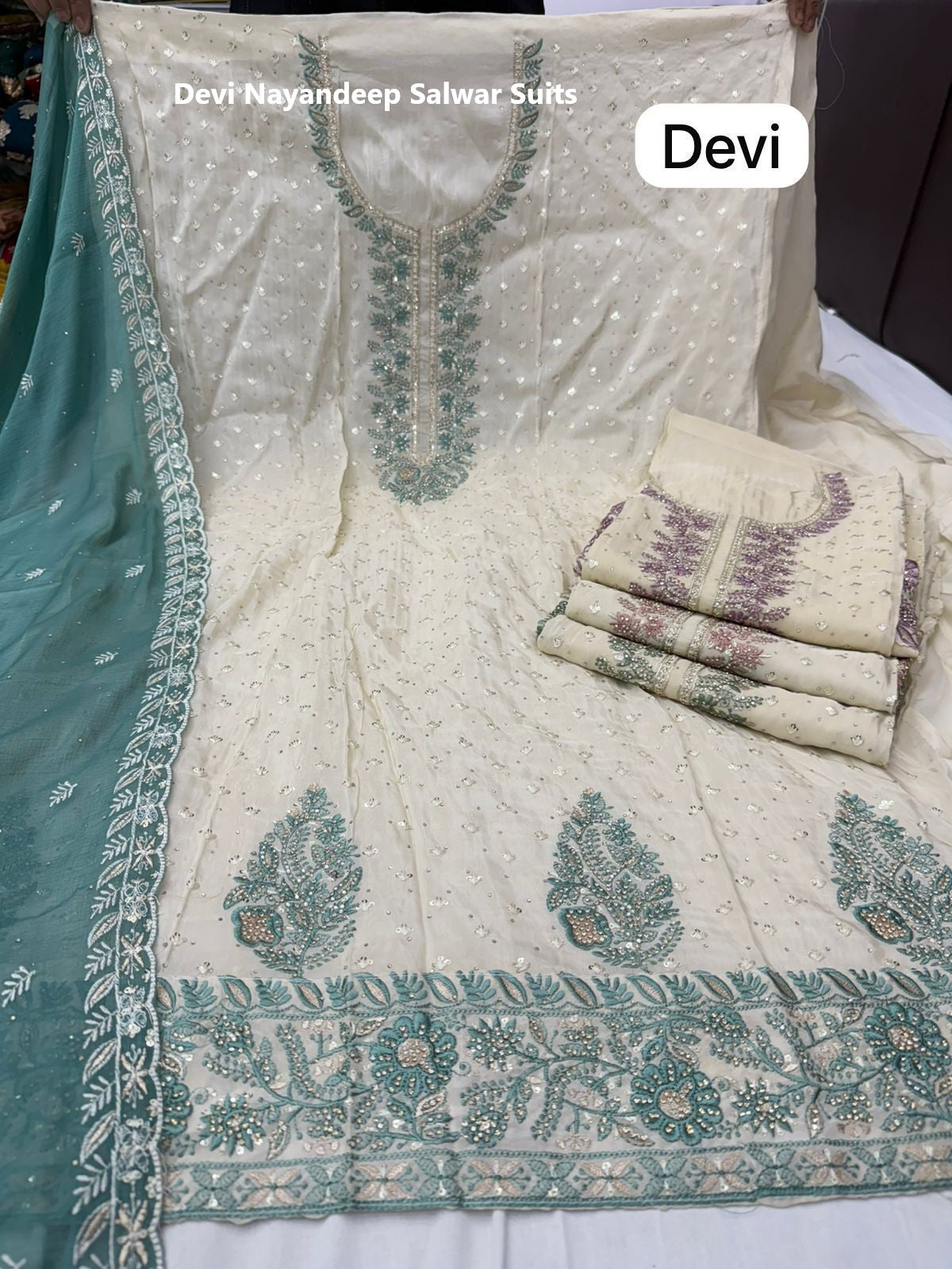 Devi Nayandeep Viscose Salwar Suits Wholesaler Gujarat