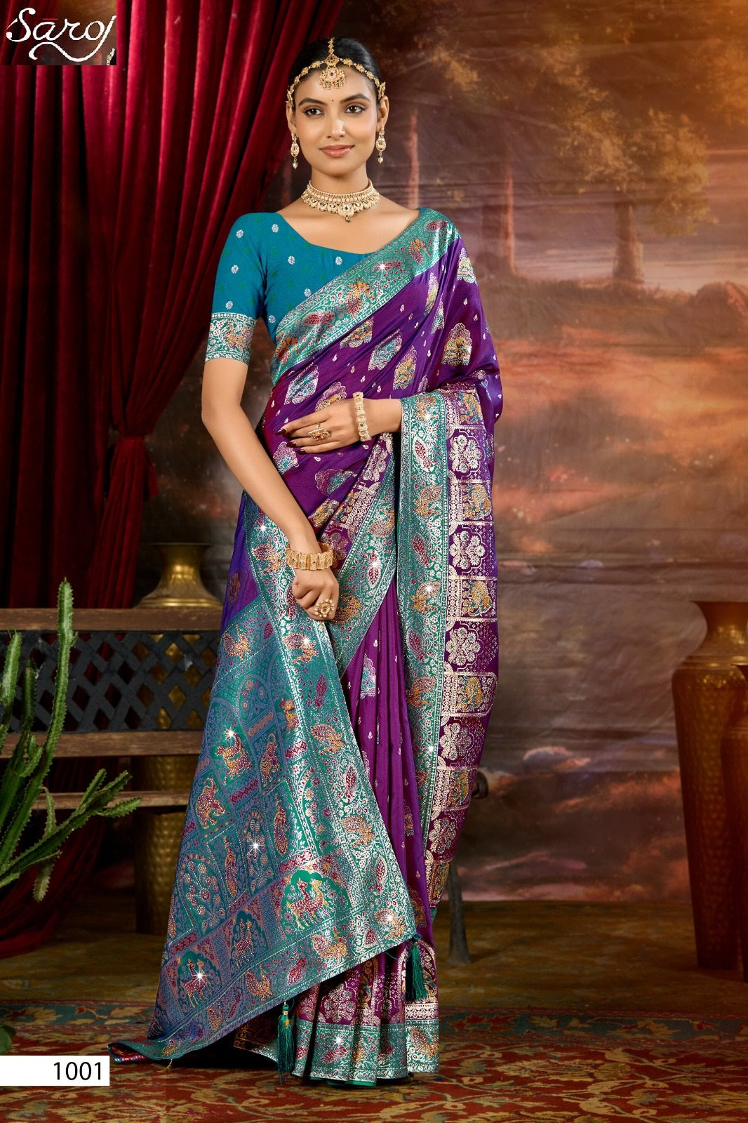 Devnagari Silk Saroski Vol 1 Saroj Sarees Manufacturer Gujarat