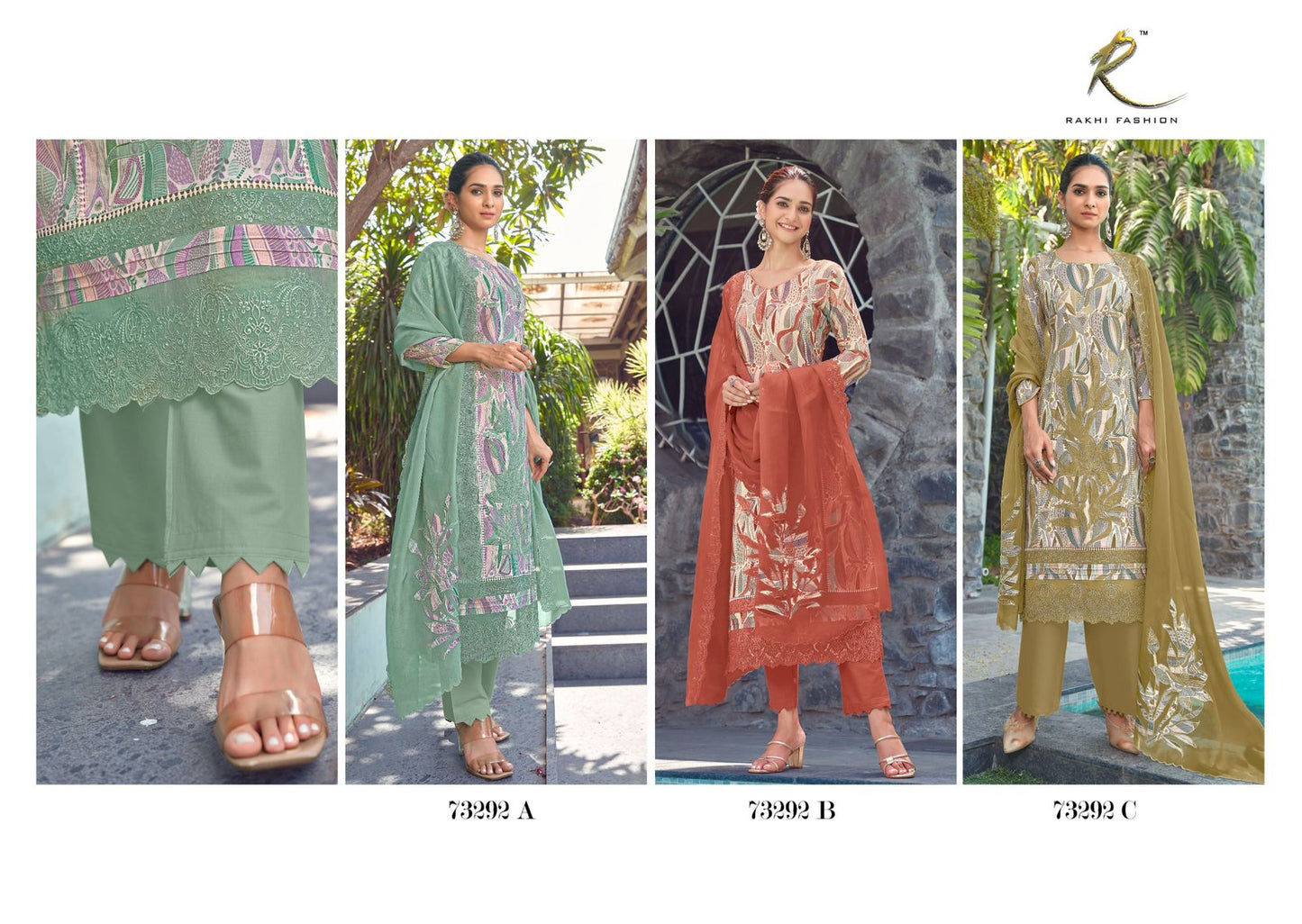 Dhadak Rakhi Fashion Pure Viscose Pant Style Suits Wholesale Rate