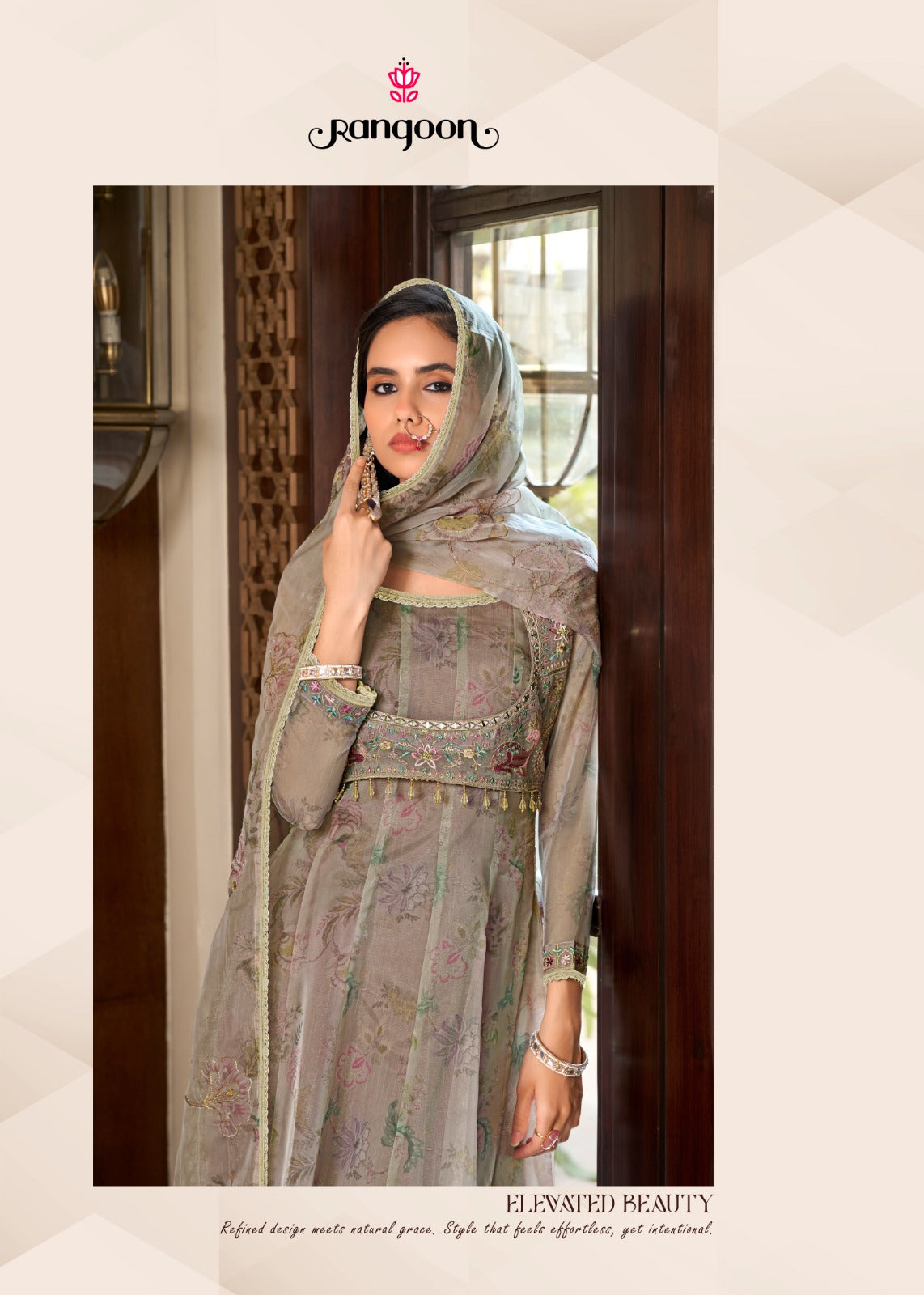 Dhadkan Rangoon Viscose Readymade Anarkali Suits Manufacturer India