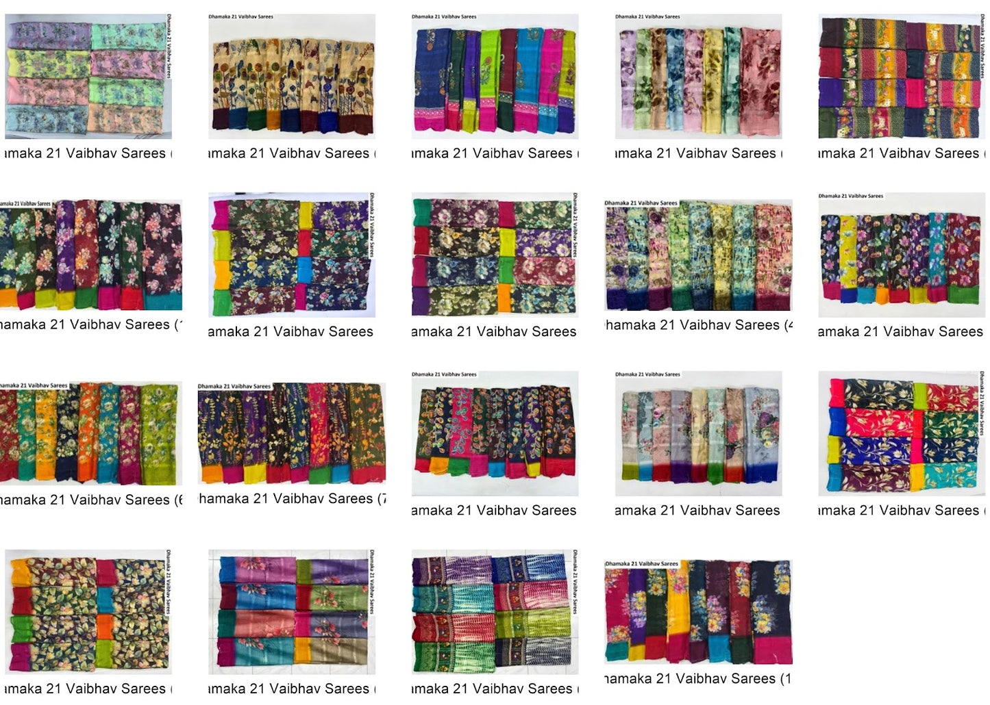 Dhamaka 21 Vaibhav Sarees Wholesaler India