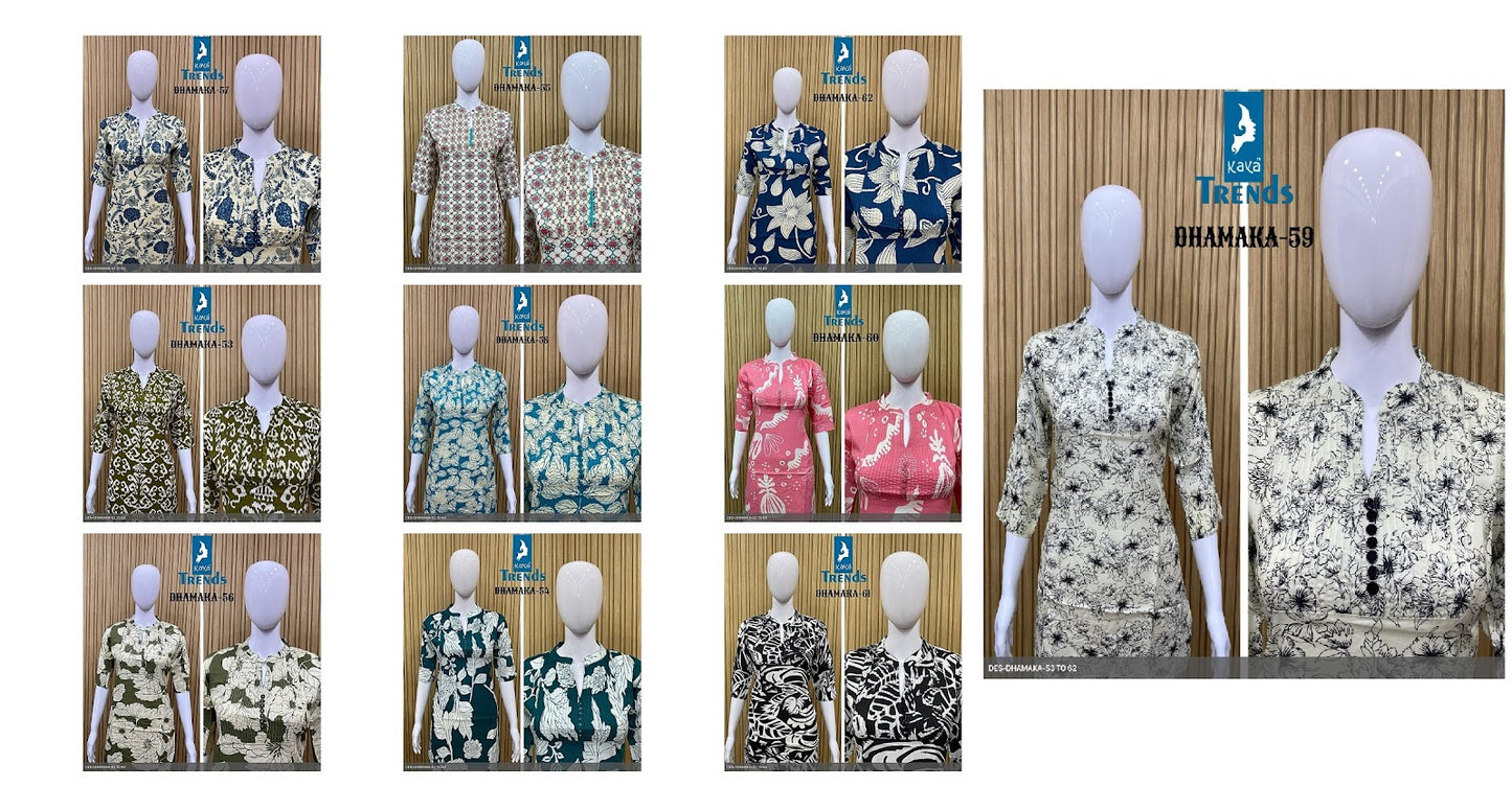 Dhamaka Kaya Rayon Stylish Short Tops Manufacturer India