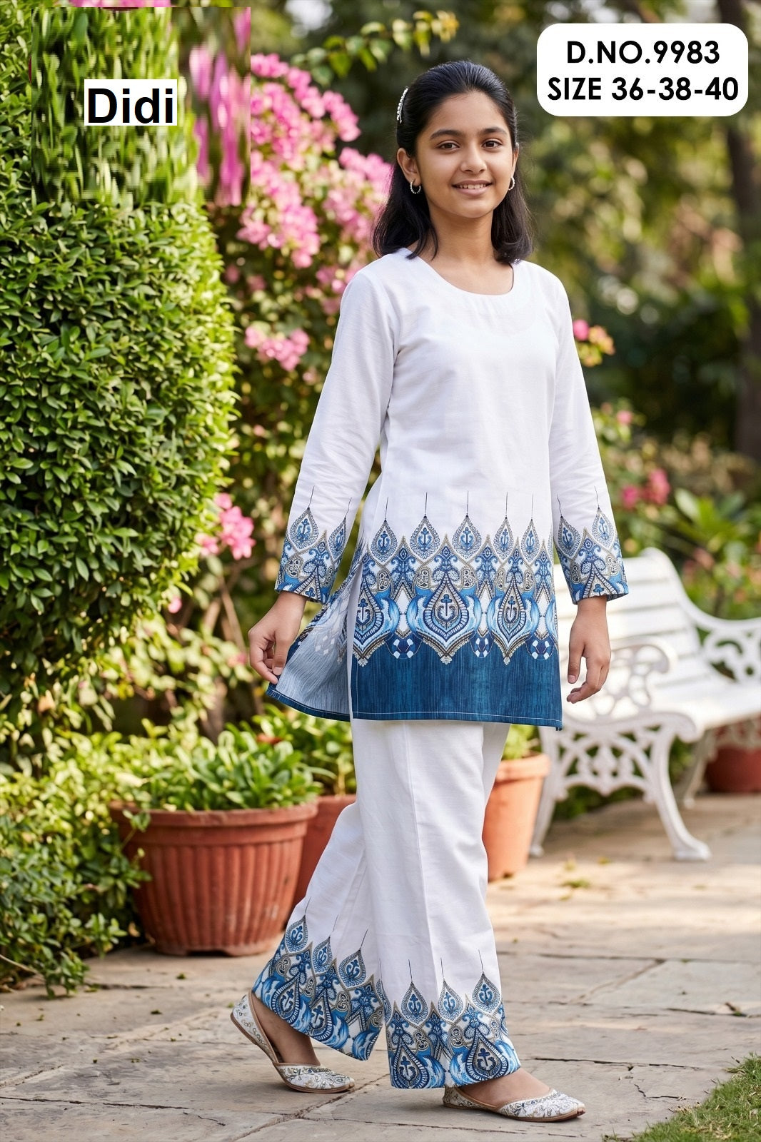 Dharini 3 Dn 9983 Didi Rayon Slub Girls Co Ord Set Wholesale Rate