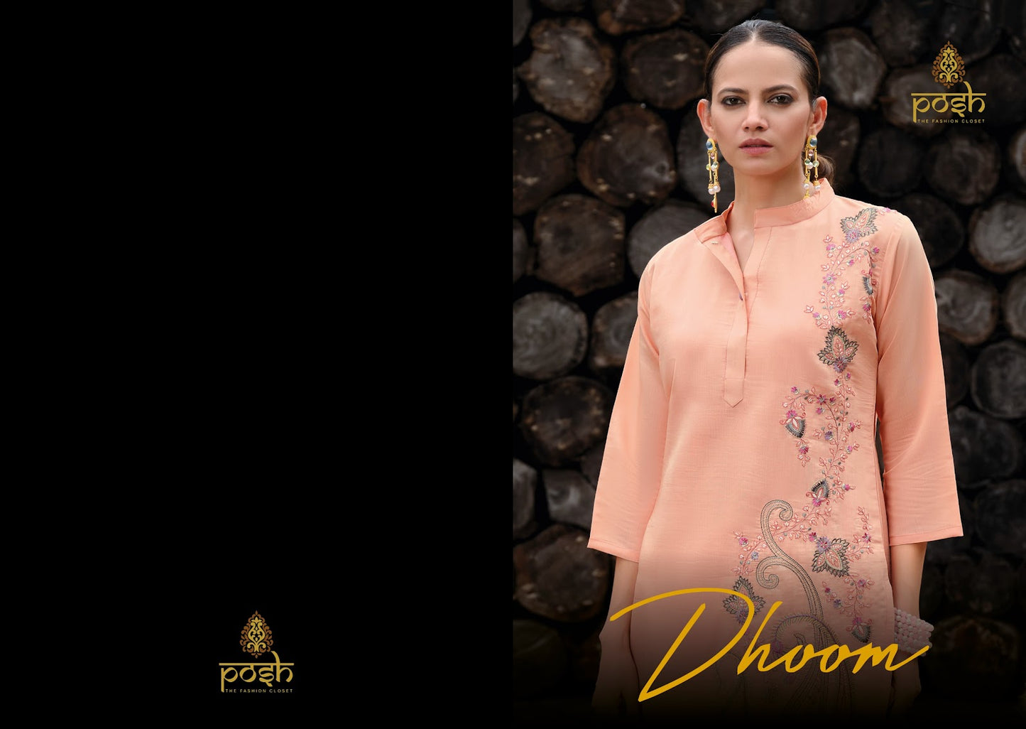 Dhoom Posh Roman Silk Co Ord Set Wholesale Price