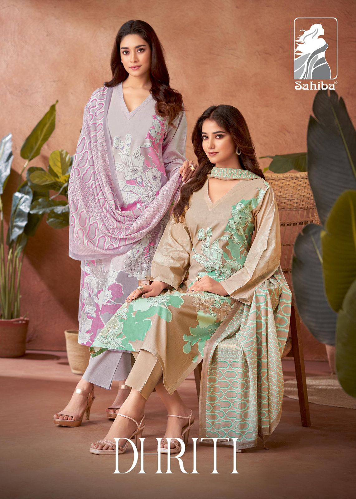 Dhriti Sahiba Cotton Lawn Pant Style Suits