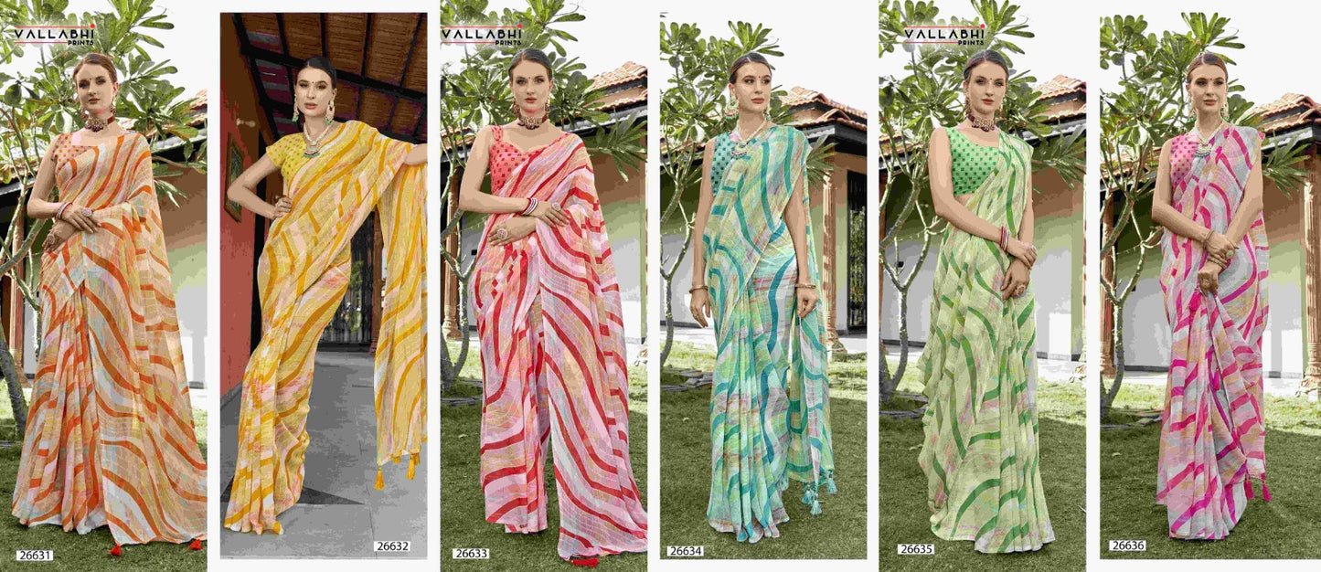 Dhruvika Vallabhi Prints Georgette Sarees