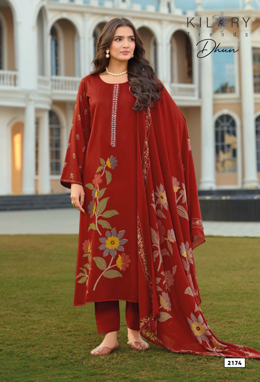 Dhun Kilory Gaji Silk Pant Style Suits Wholesale