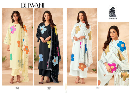 Dhwani Sahiba Cotton Lawn Pant Style Suits Wholesale Price