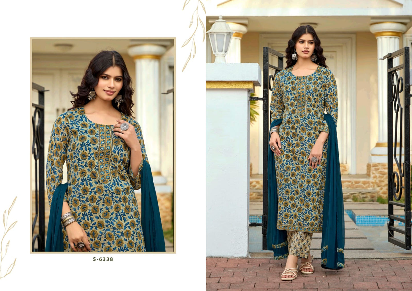 Dhwani Subhash Cotton Readymade Pant Style Suits Wholesale