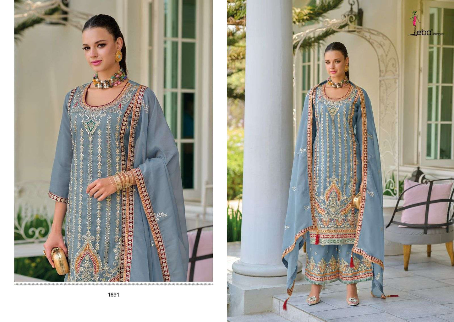 Didaar Eba Lifestyle Simmer Readymade Plazzo Style Suits Wholesale