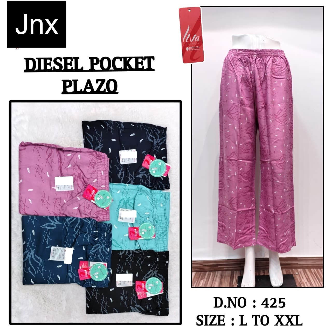 Diesel Jnx Liva Rayon Branded Palazzo Manufacturer