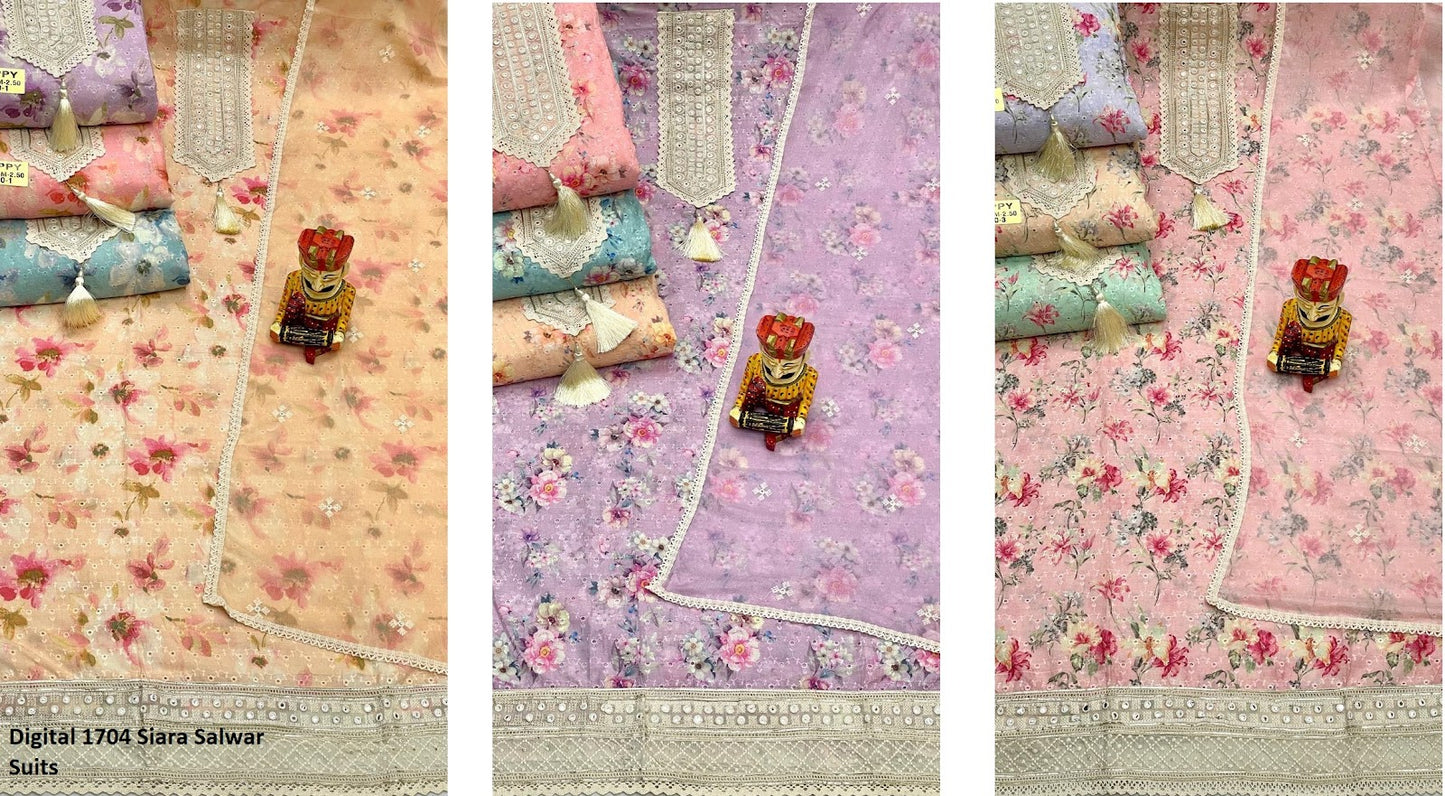Digital 1704 Siara Salwar Suits Manufacturer Ahmedabad