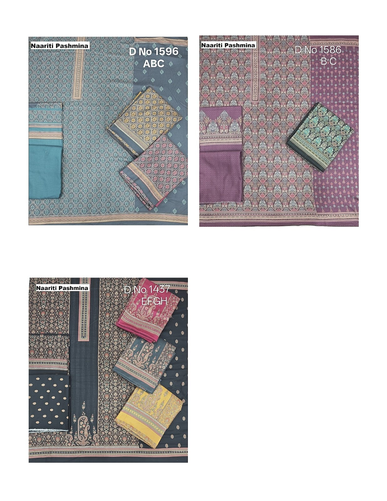 Digital Print 04 Naariti Pashmina Suits Manufacturer Ahmedabad