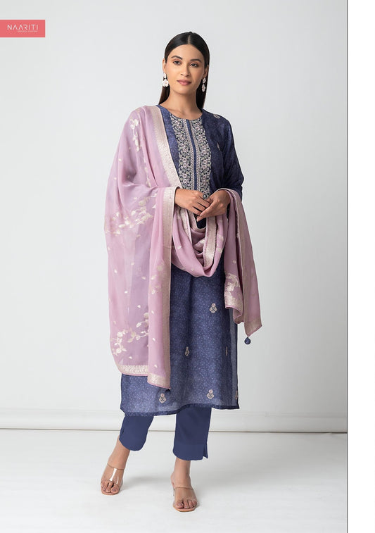 Dihana Naariti Muslin Pant Style Suits Wholesale Rate