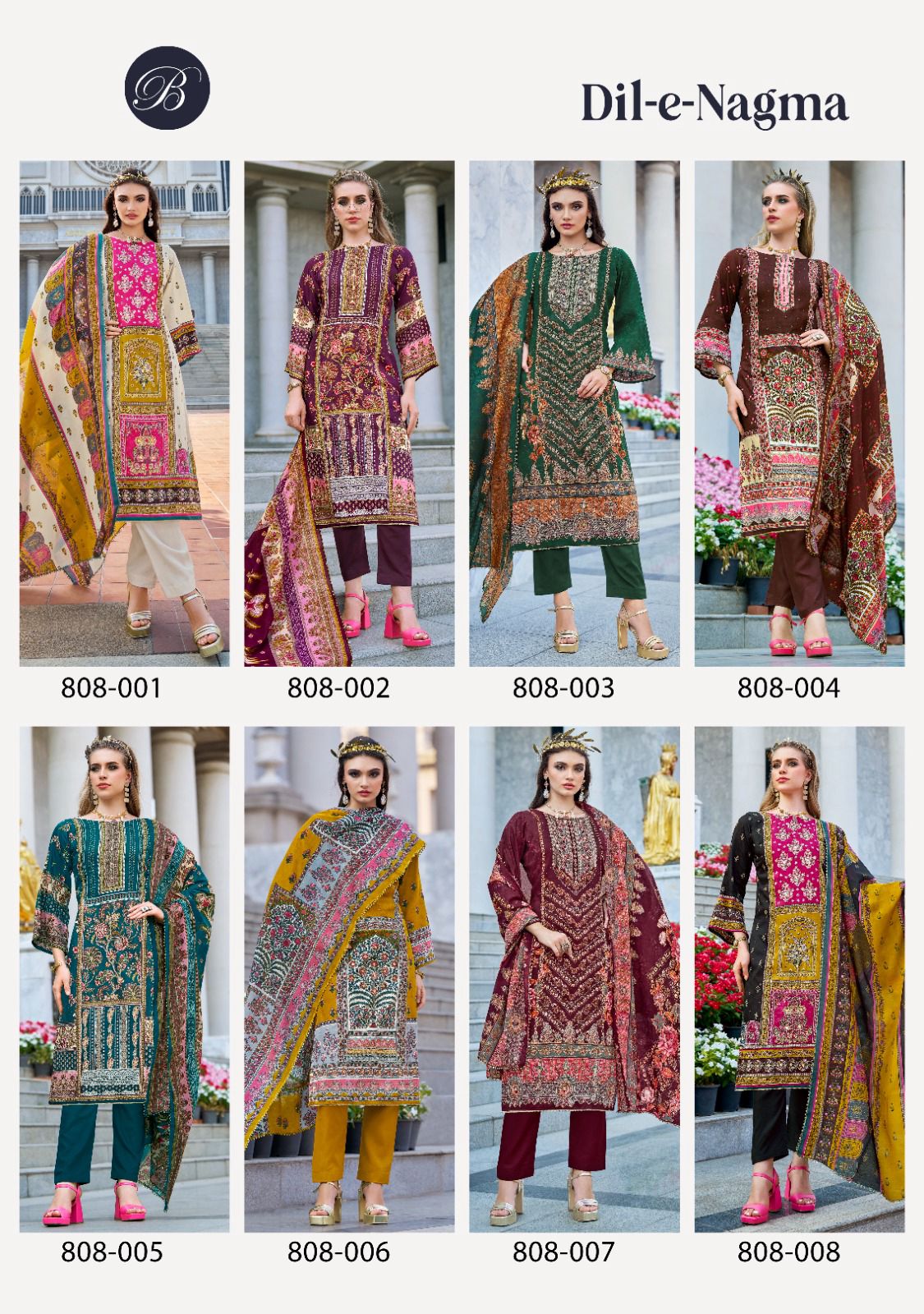 Dil E Nagma Belliza Designer Studio Jam Cotton Karachi Salwar Suits Supplier Ahmedabad