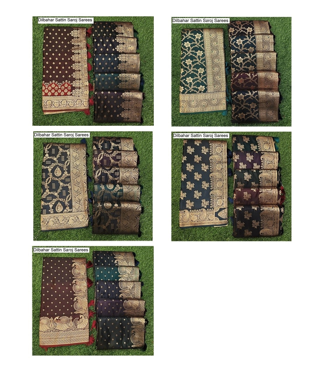 Dilbahar Sattin Saroj Silk Sarees Wholesale Rate