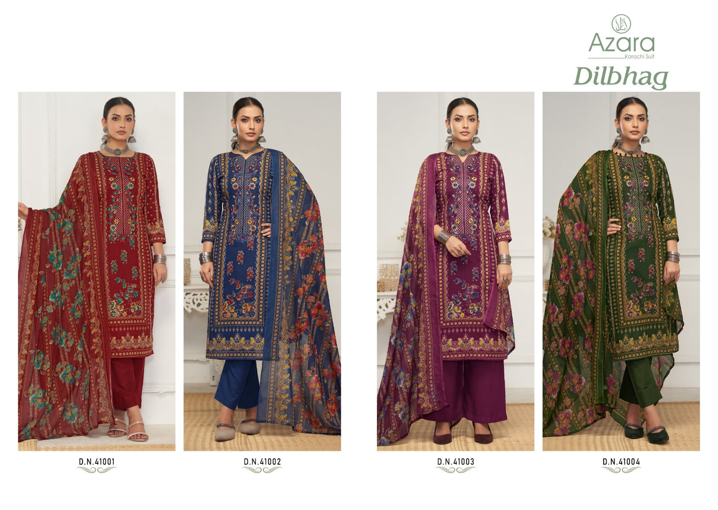 Dilbhag Radhika Fashion Azara Lawn Cotton Karachi Salwar Suits Wholesale Price